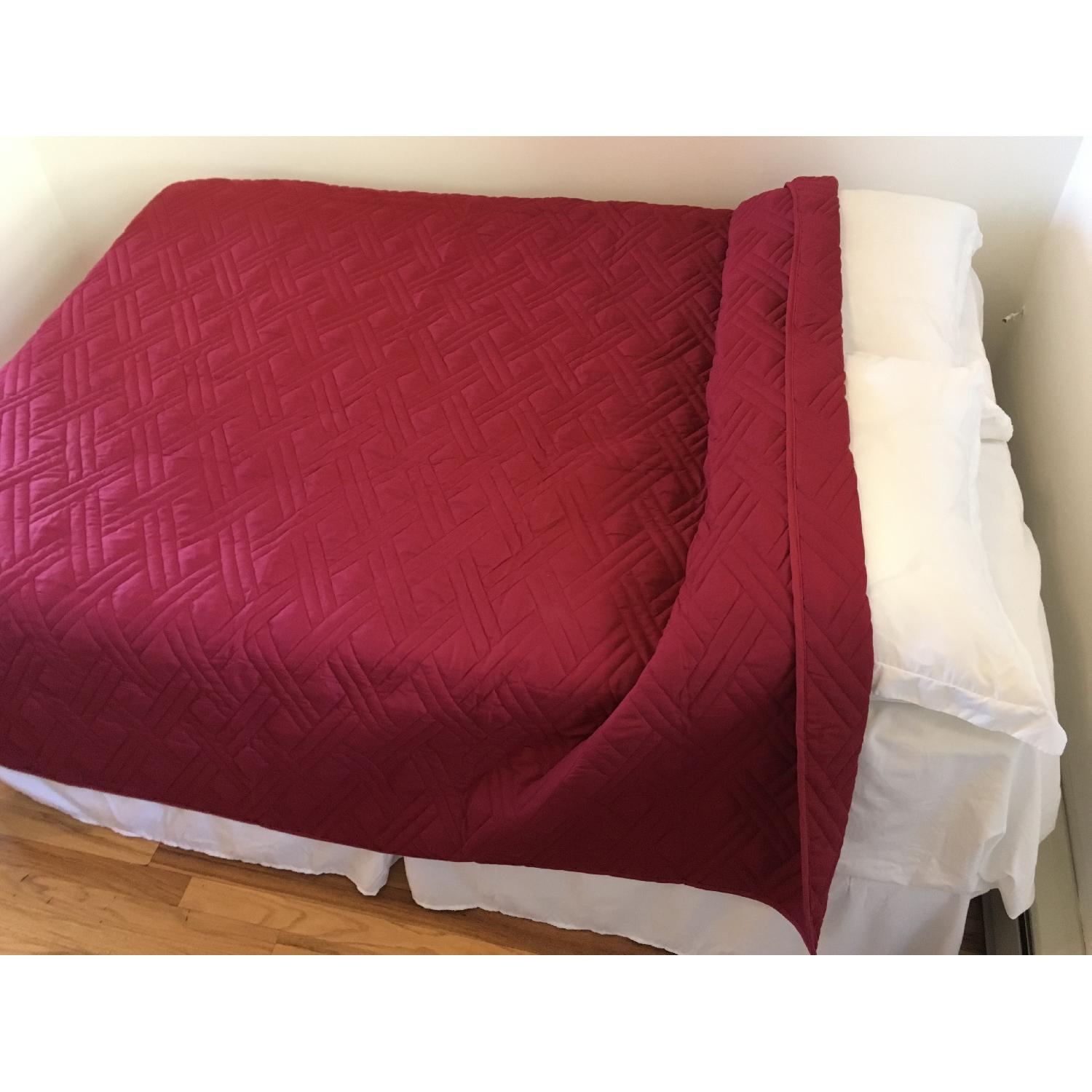 White Metal Full Size Bed Frame - image-2