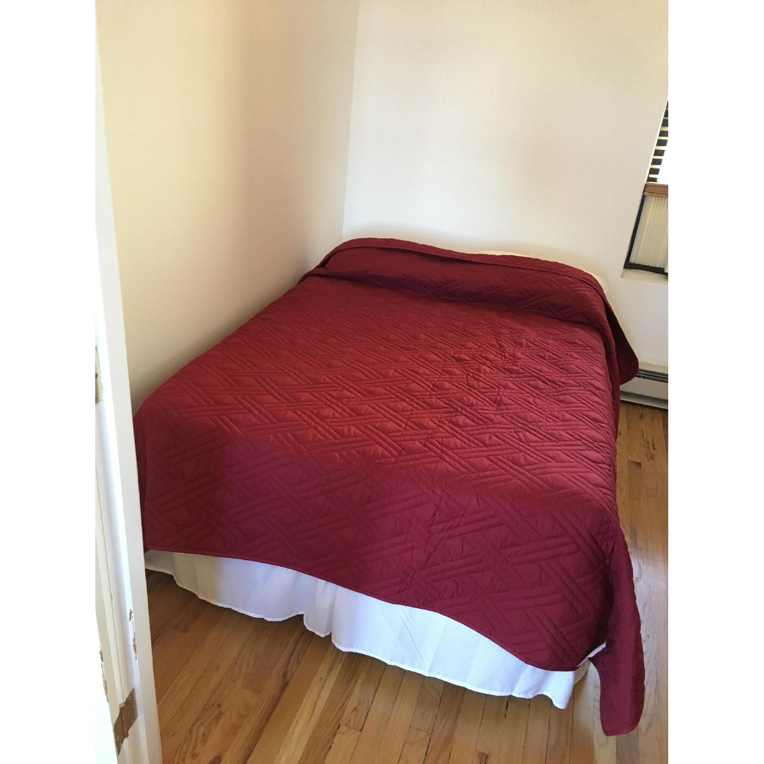 White Metal Full Size Bed Frame - image-3