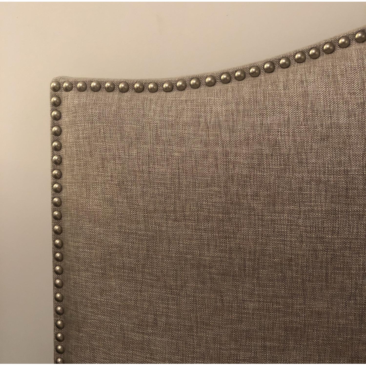Gray Studded Full Size Headboard - image-3
