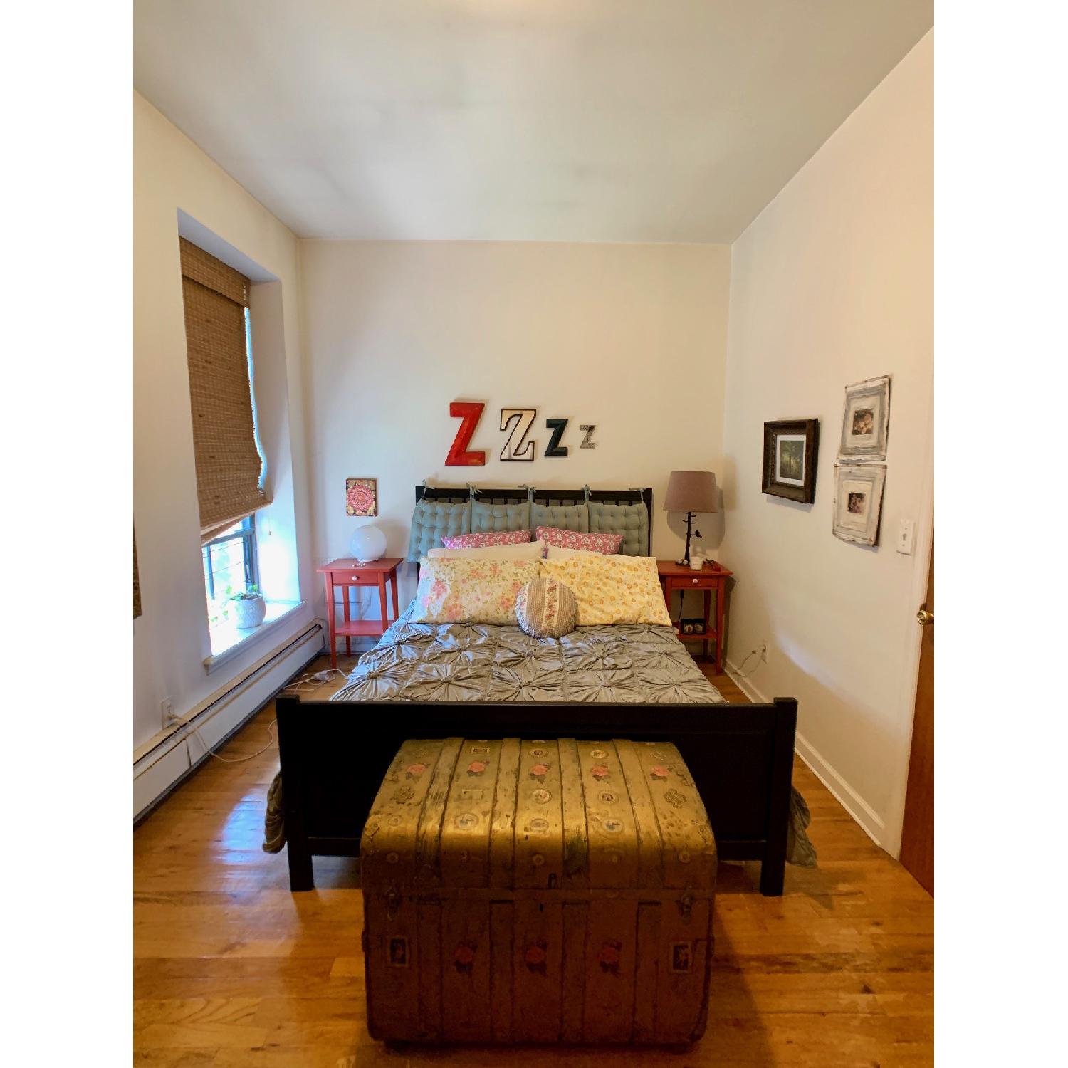 Ikea Hemnes Red Side Tables w/ Custom Hardware - image-3