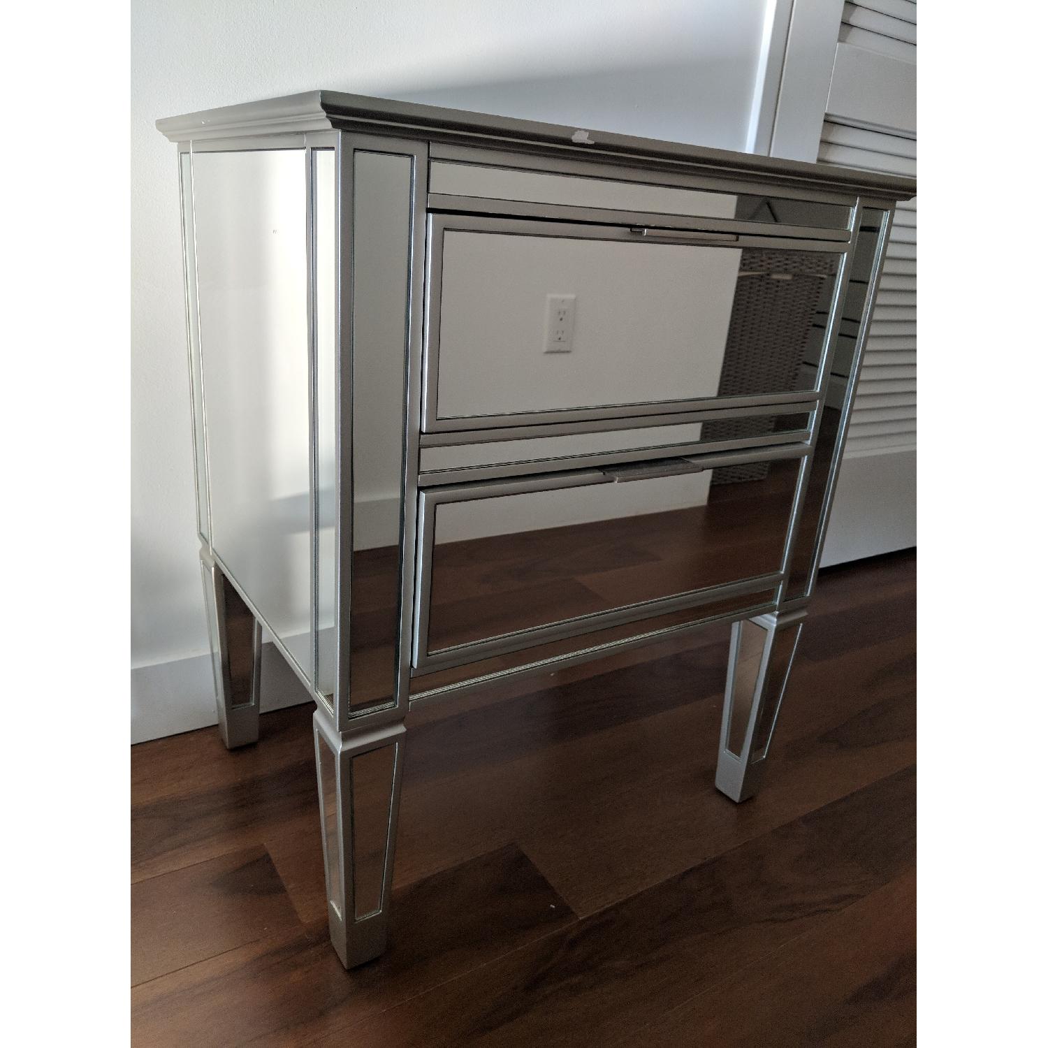 Pottery Barn Park Mirrored Nightstand AptDeco