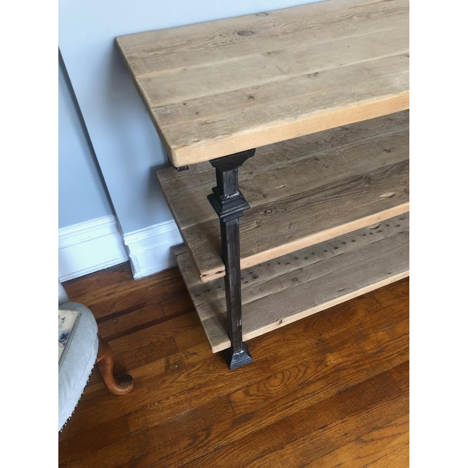 Custom Made Wood & Metal Console Table - image-3