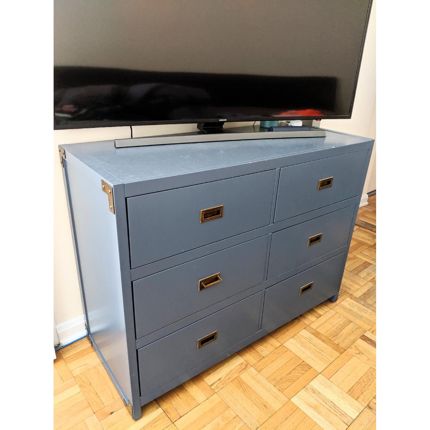 Bria Graphite Blue 6 Drawer Double Dresser - image-2