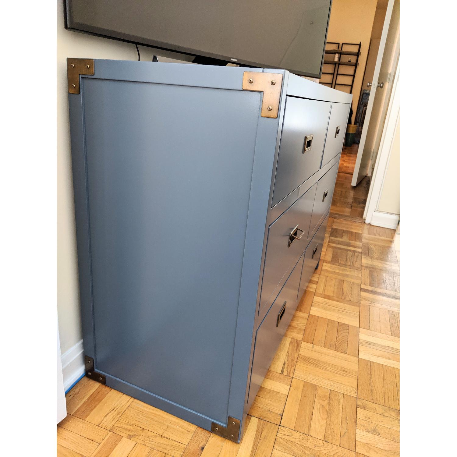 Bria Graphite Blue 6 Drawer Double Dresser - image-3