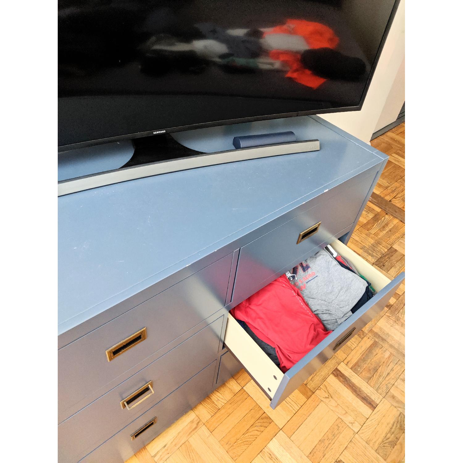 Bria Graphite Blue 6 Drawer Double Dresser - image-4