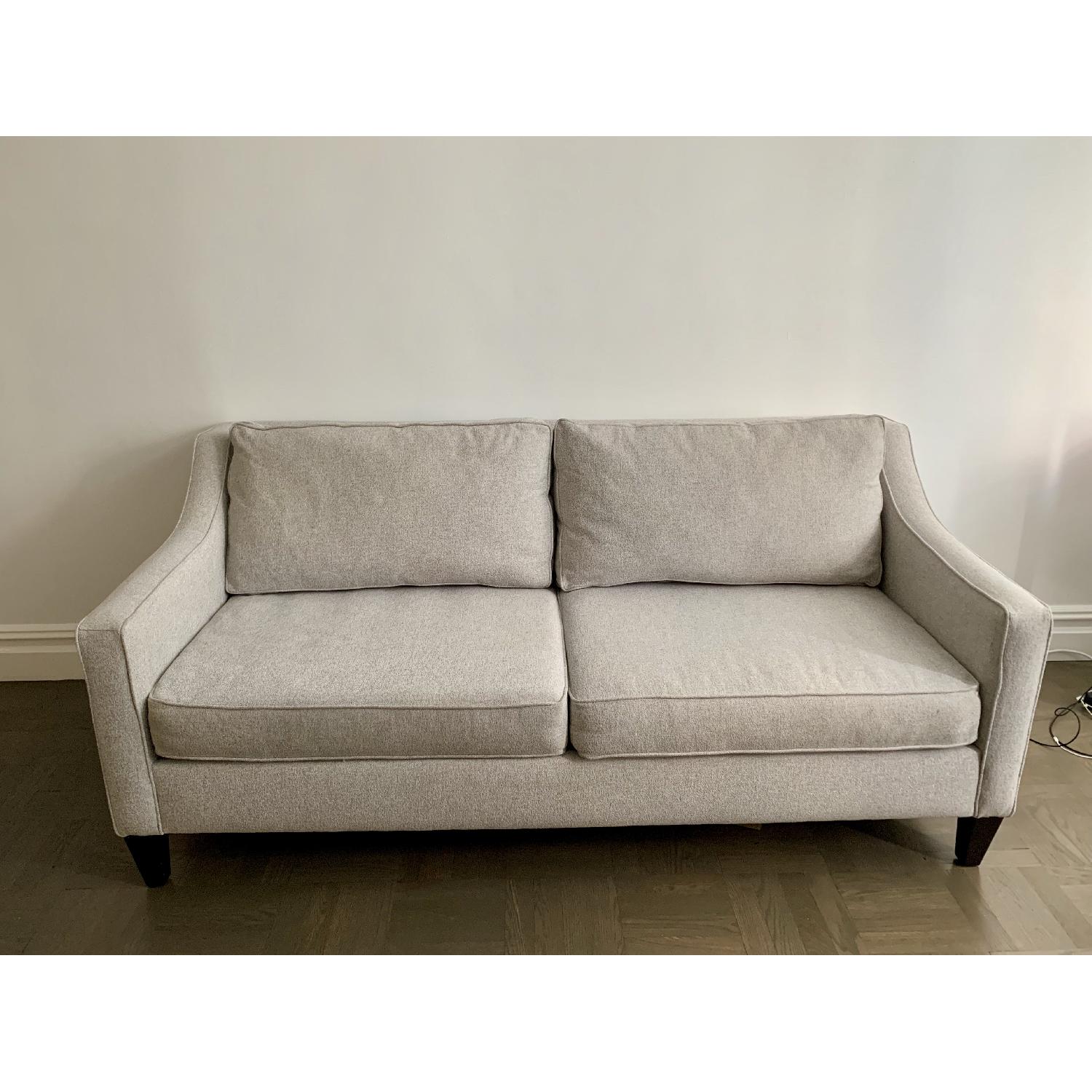 West Elm Paidge Sofa in Chenille Tweed Frost Gray - AptDeco