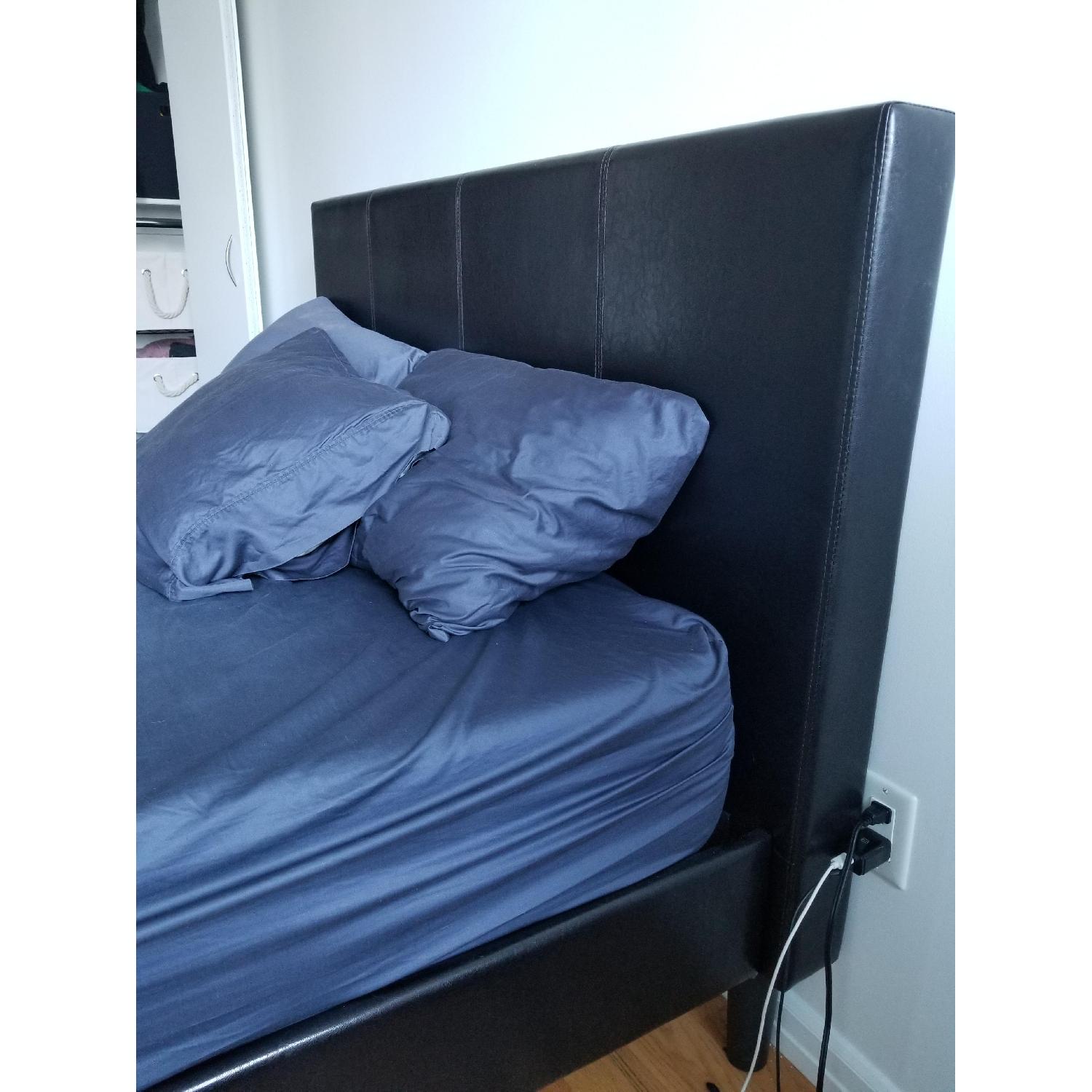 Zinus Gerard Faux Leather Upholstered Platform Queen Bed - image-2