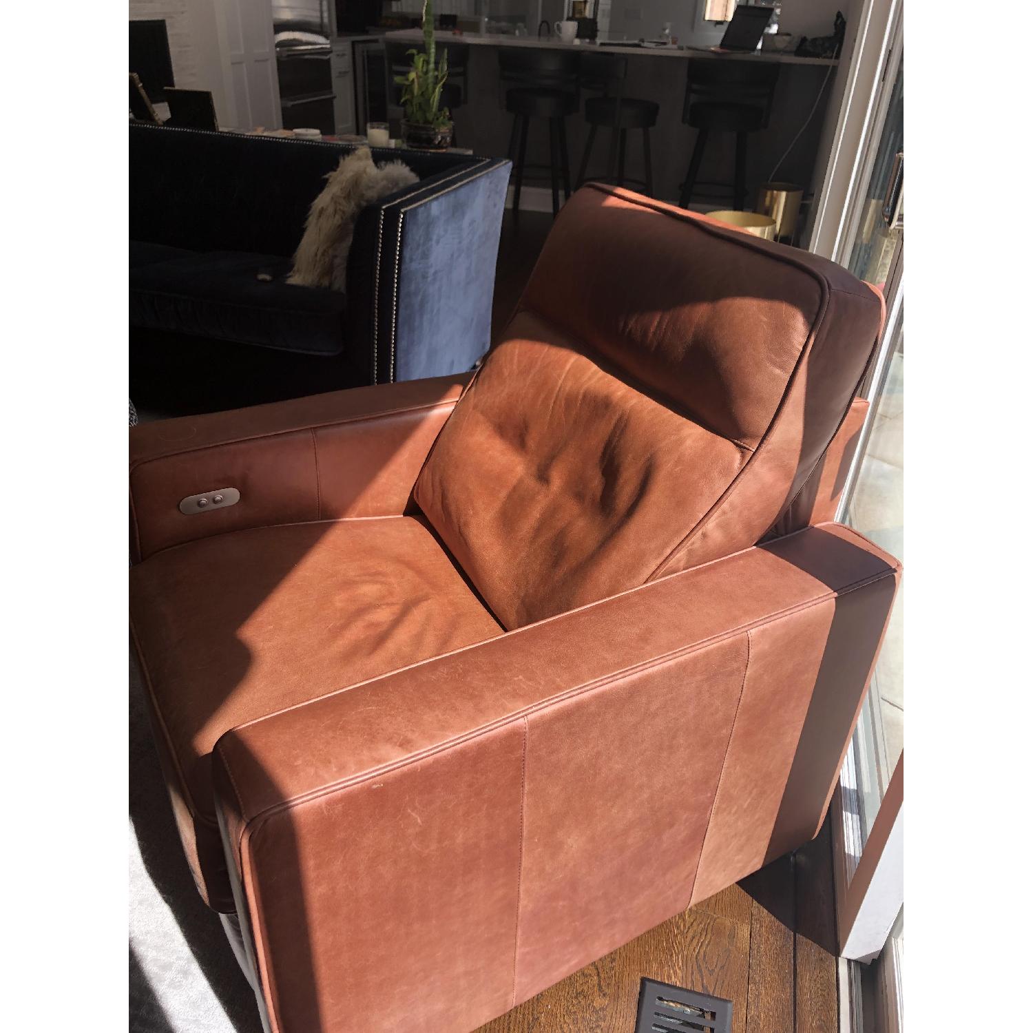 West Elm Henry Leather Power Recliner - image-3
