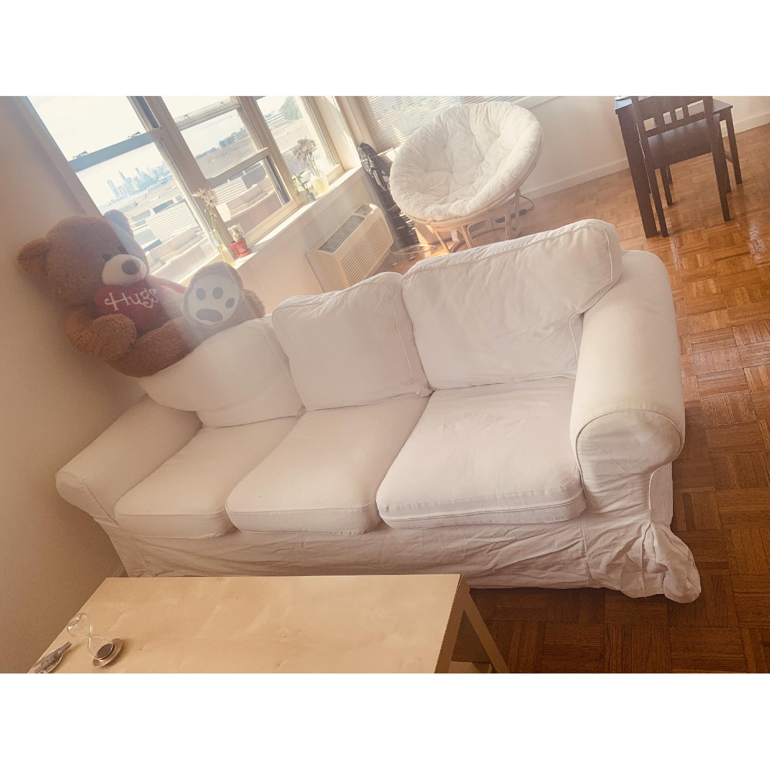 Ikea Ektorp White 3 Seater Sofa - image-1