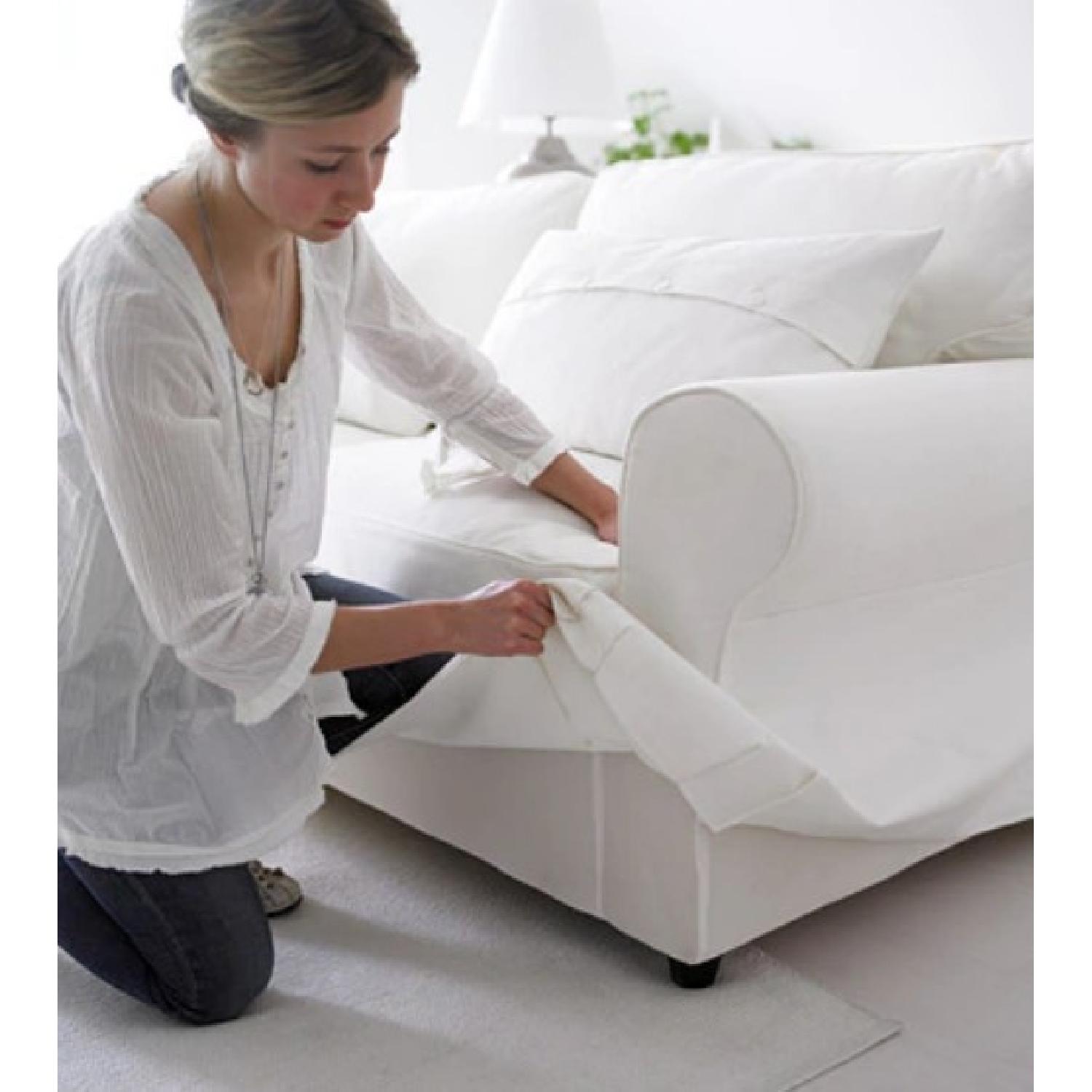 Ikea Ektorp White 3 Seater Sofa - image-7