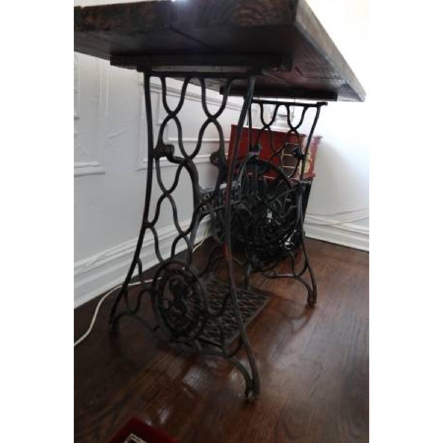 Antique Singer Sewing Machine Table/Desk - image-2