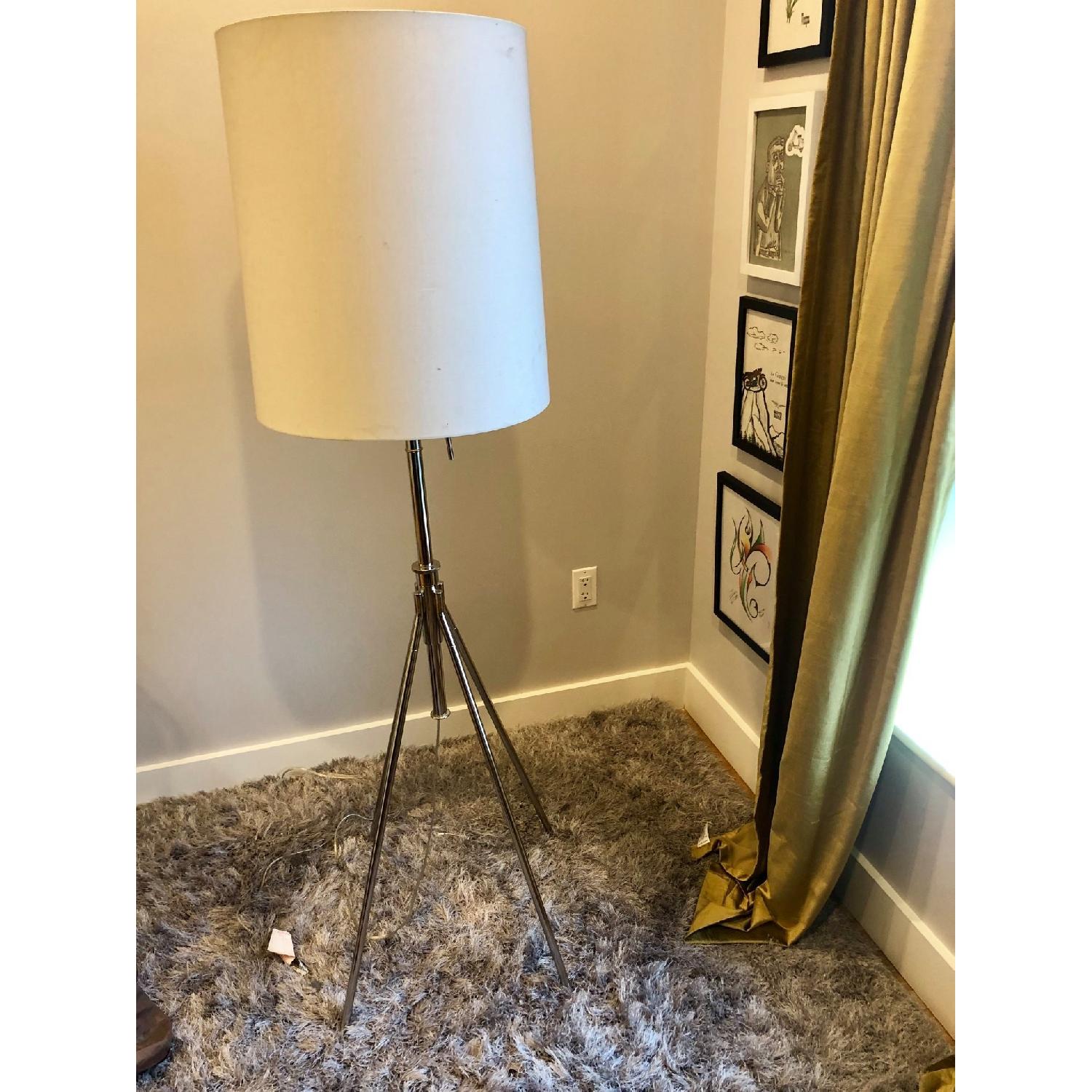 West Elm Adjustable Metal Tripod Floor Lamp AptDeco