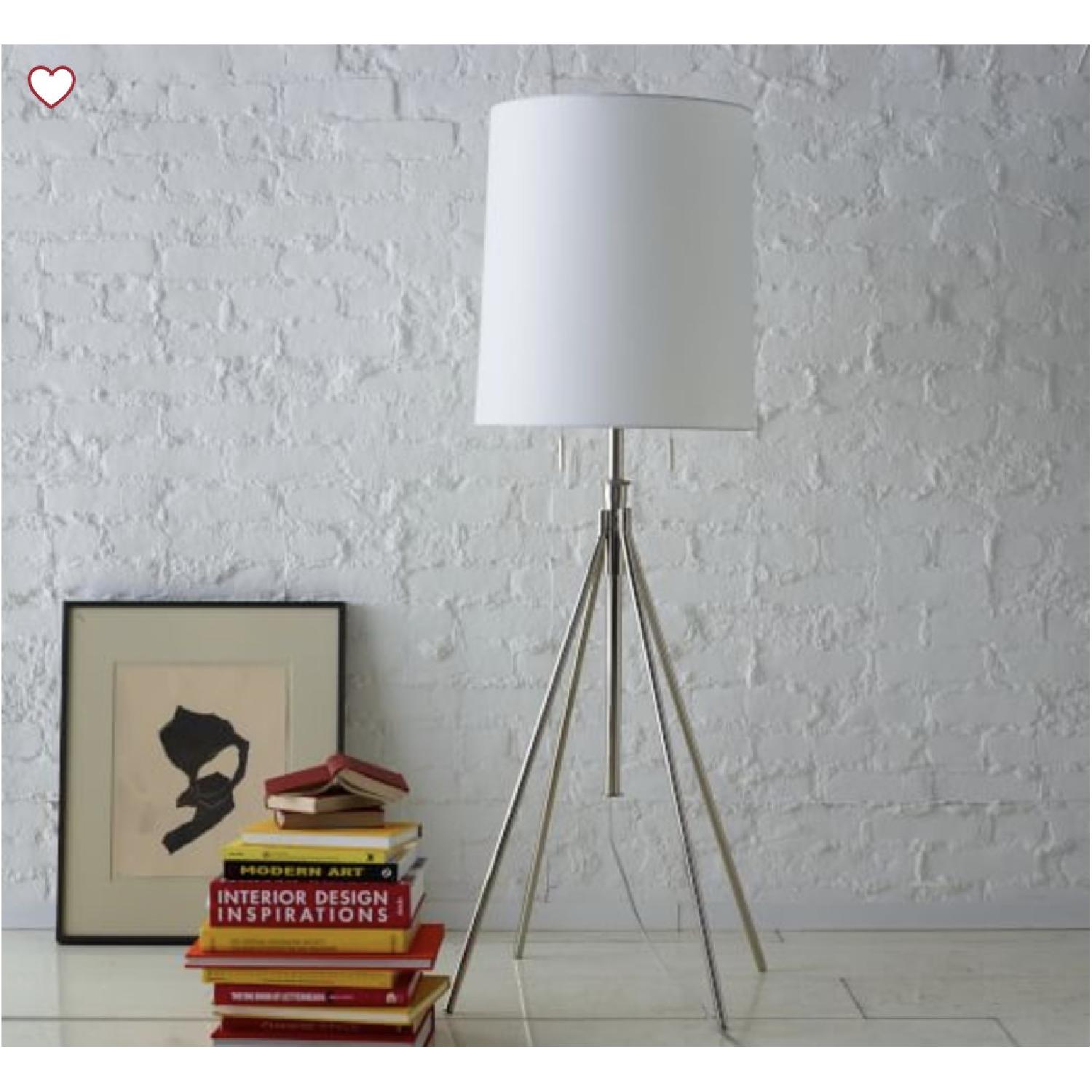 West Elm Adjustable Metal Tripod Floor Lamp - image-3
