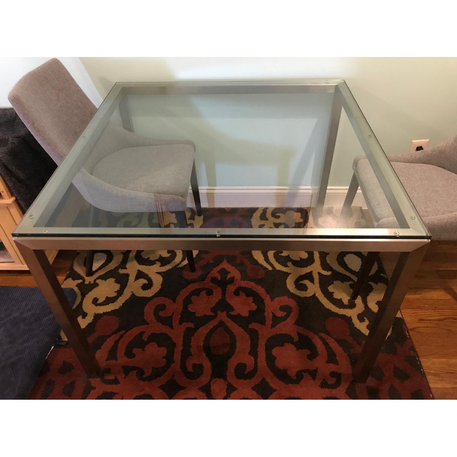 Room & Board Portica Glass & Stainless Steel Table - image-2