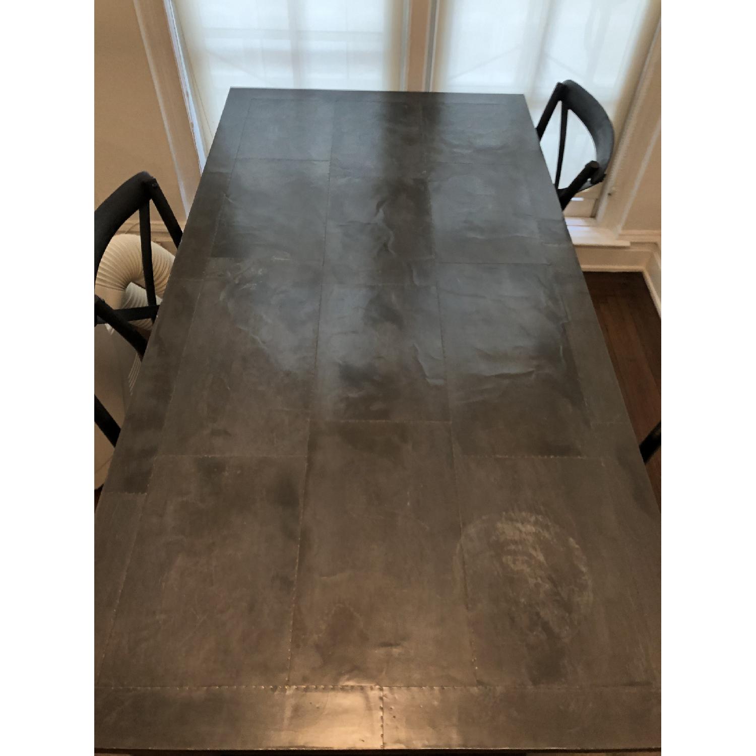 Restoration Hardware Railroad Tie Parsons Dining Table - image-3