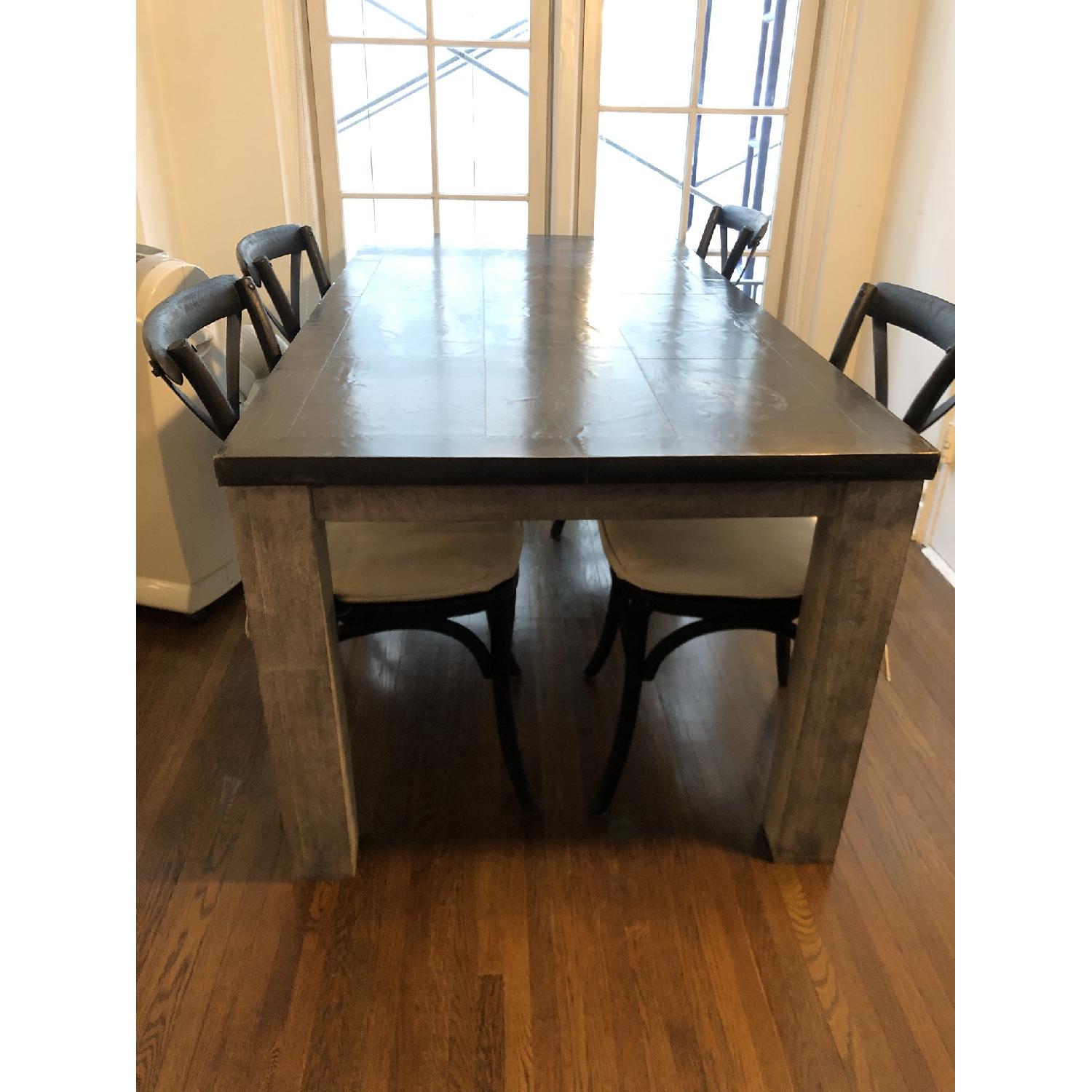 Restoration Hardware Railroad Tie Parsons Dining Table - image-8