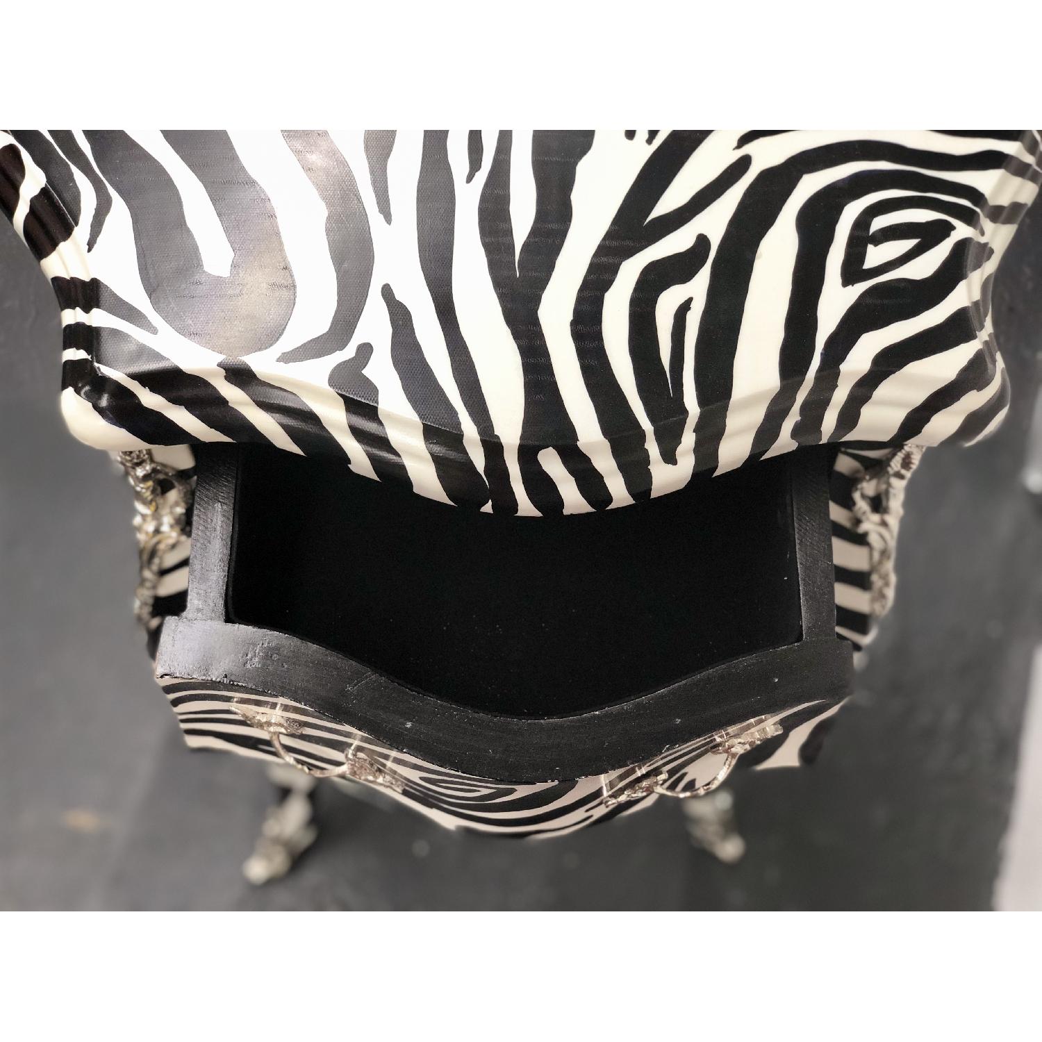 Zebra Print Side Table - image-4