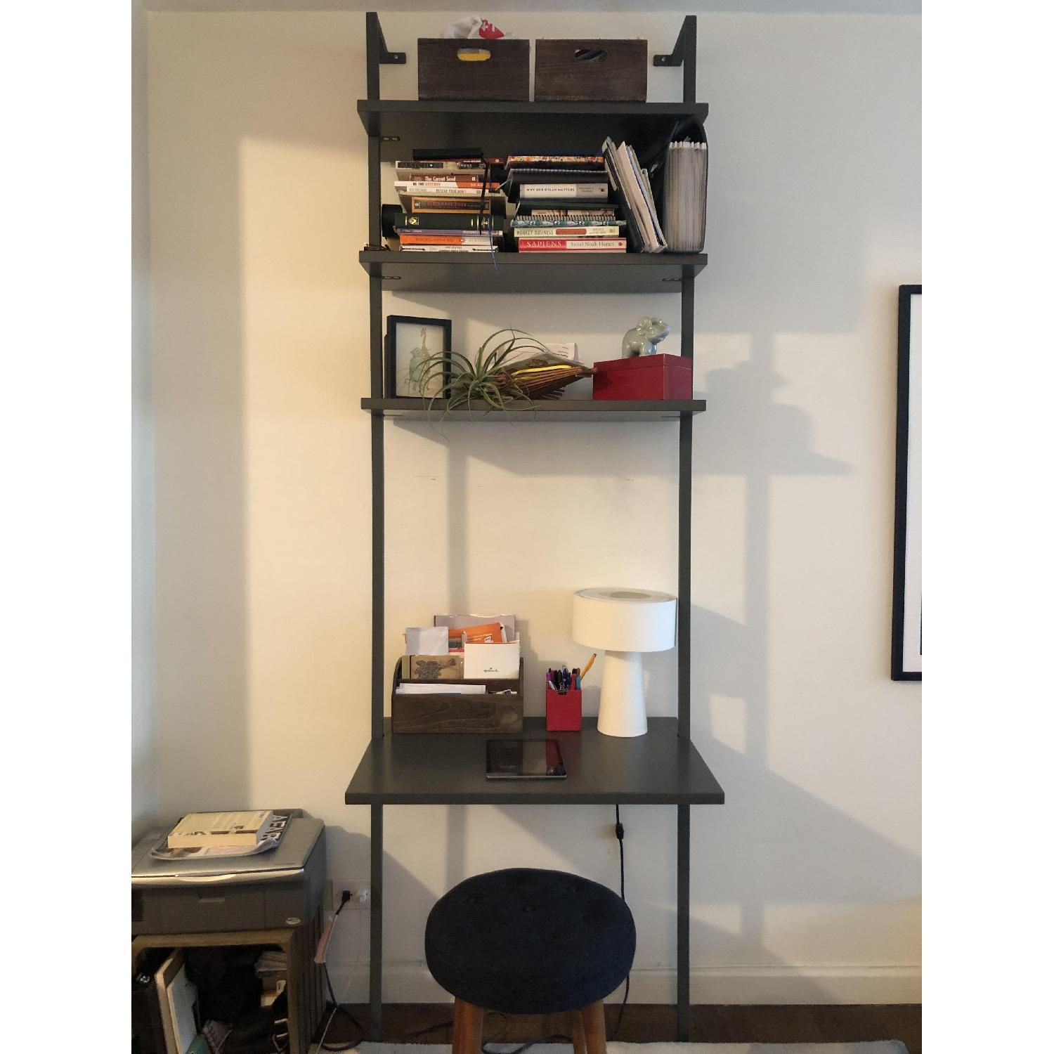 CB2 Stairway Grey Desk AptDeco