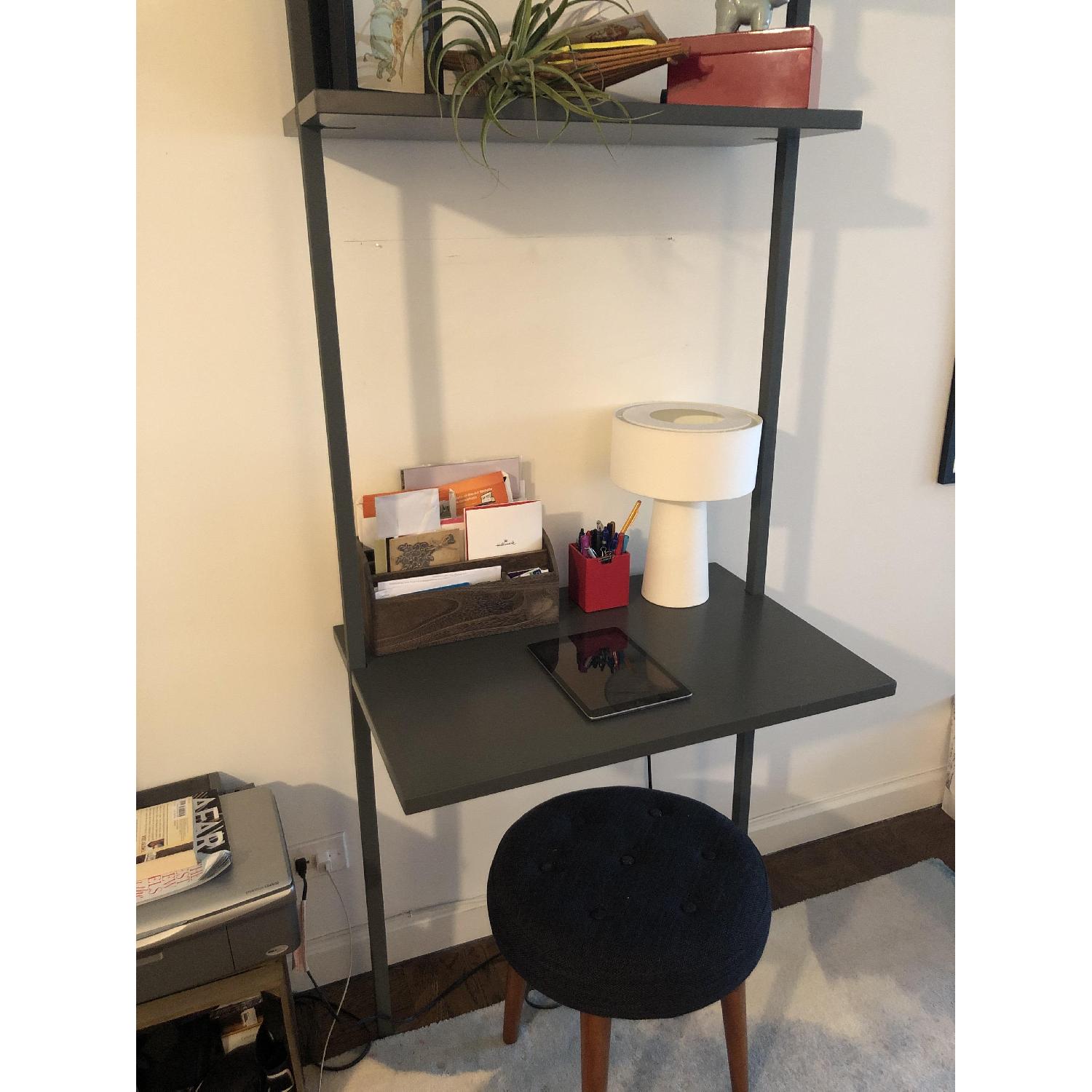 CB2 Stairway Grey Desk AptDeco