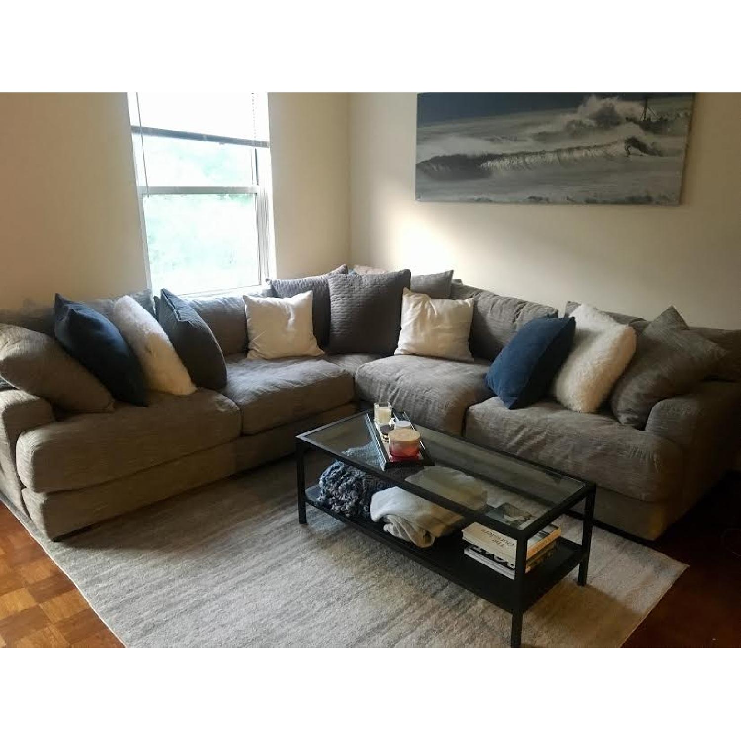 Raymour & Flanigan Leighton 3Piece Sectional Sofa AptDeco