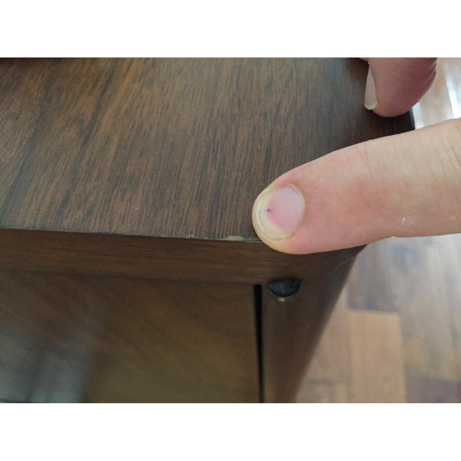 Crate & Barrel Mid Century Walnut Buffet/Credenza - image-1