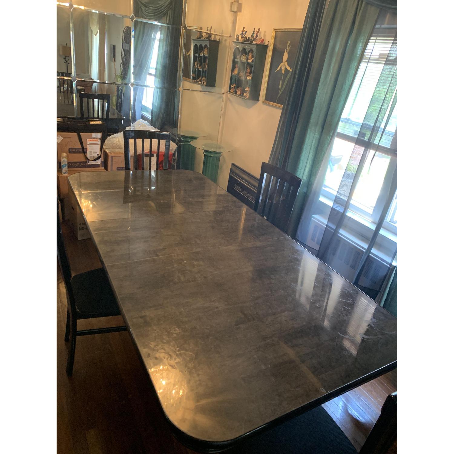 Wood Dining Table w/ 4 Chairs - AptDeco