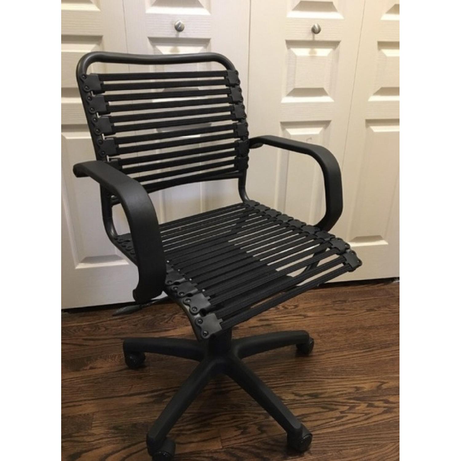 Container Store Black Modern Desk/Office Chair w/ Arms - image-2