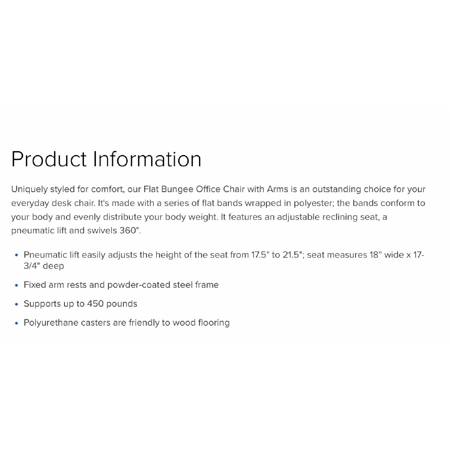 Container Store Black Modern Desk/Office Chair w/ Arms - image-3