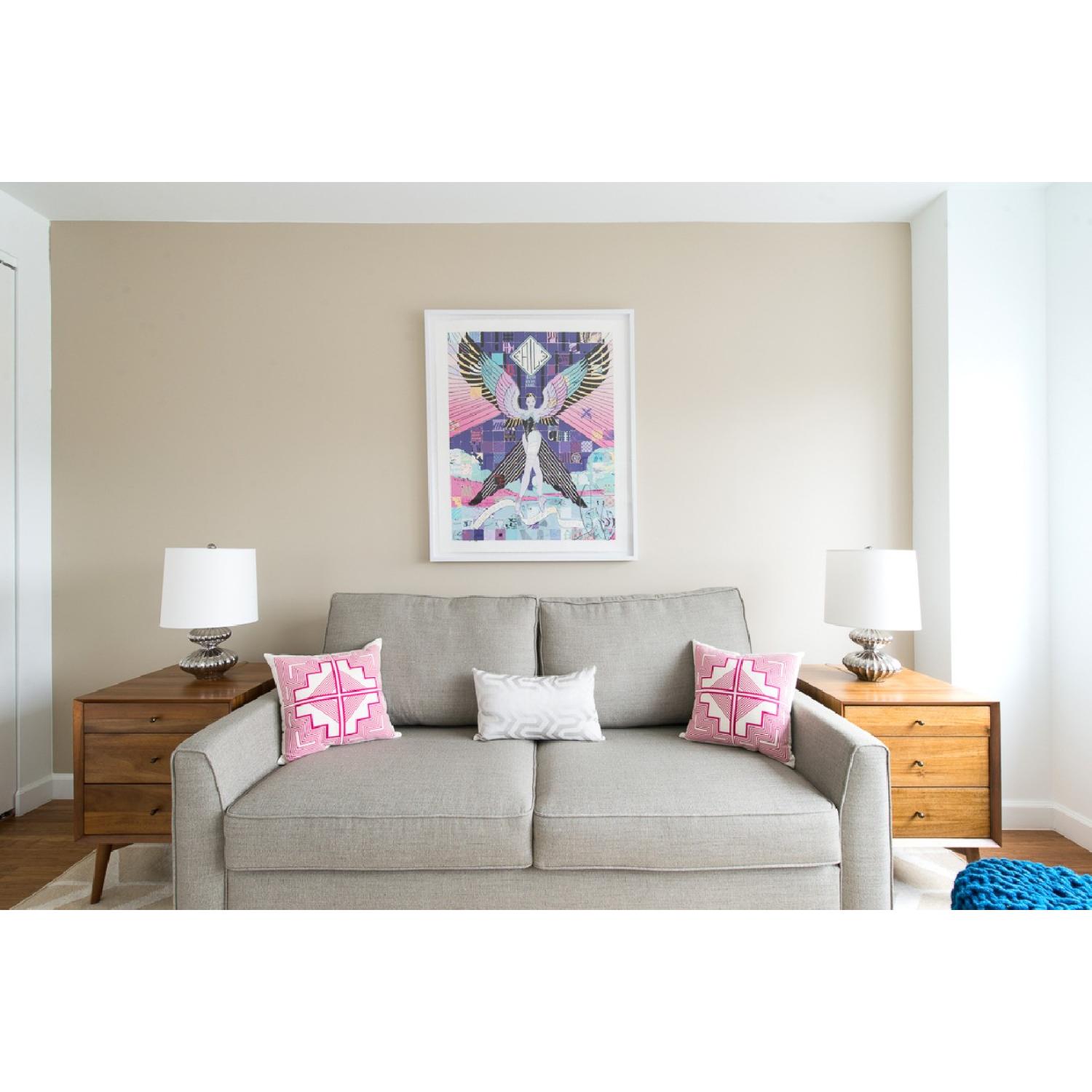 Jonathan Adler Platinum Nelson Minor Table Lamps - image-1