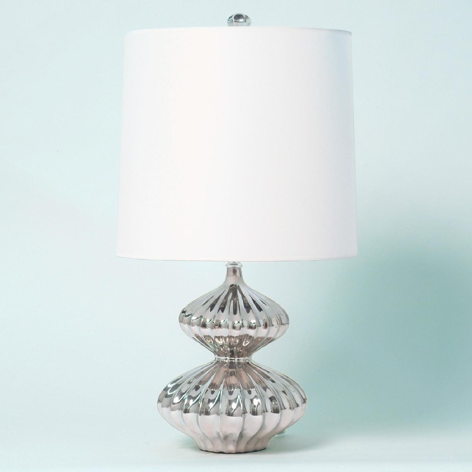 Jonathan Adler Platinum Nelson Minor Table Lamps - image-3
