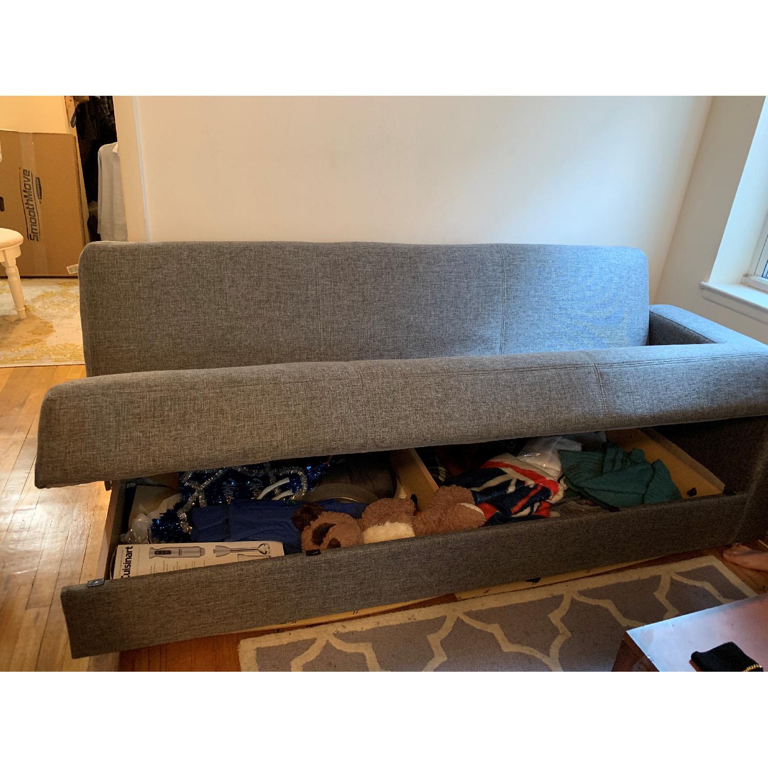 Istikbal Furniture Tokyo Gray Sofa Bed w/ Storage AptDeco