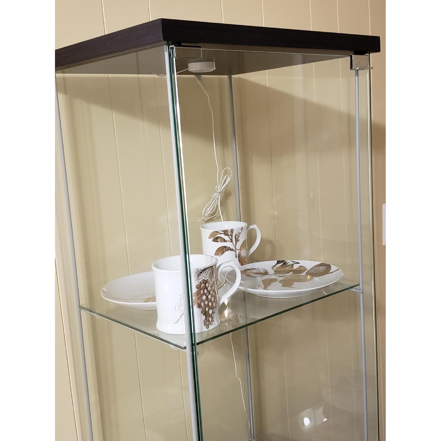 Ikea Detolf Glass-Door Display Cabinet - image-1