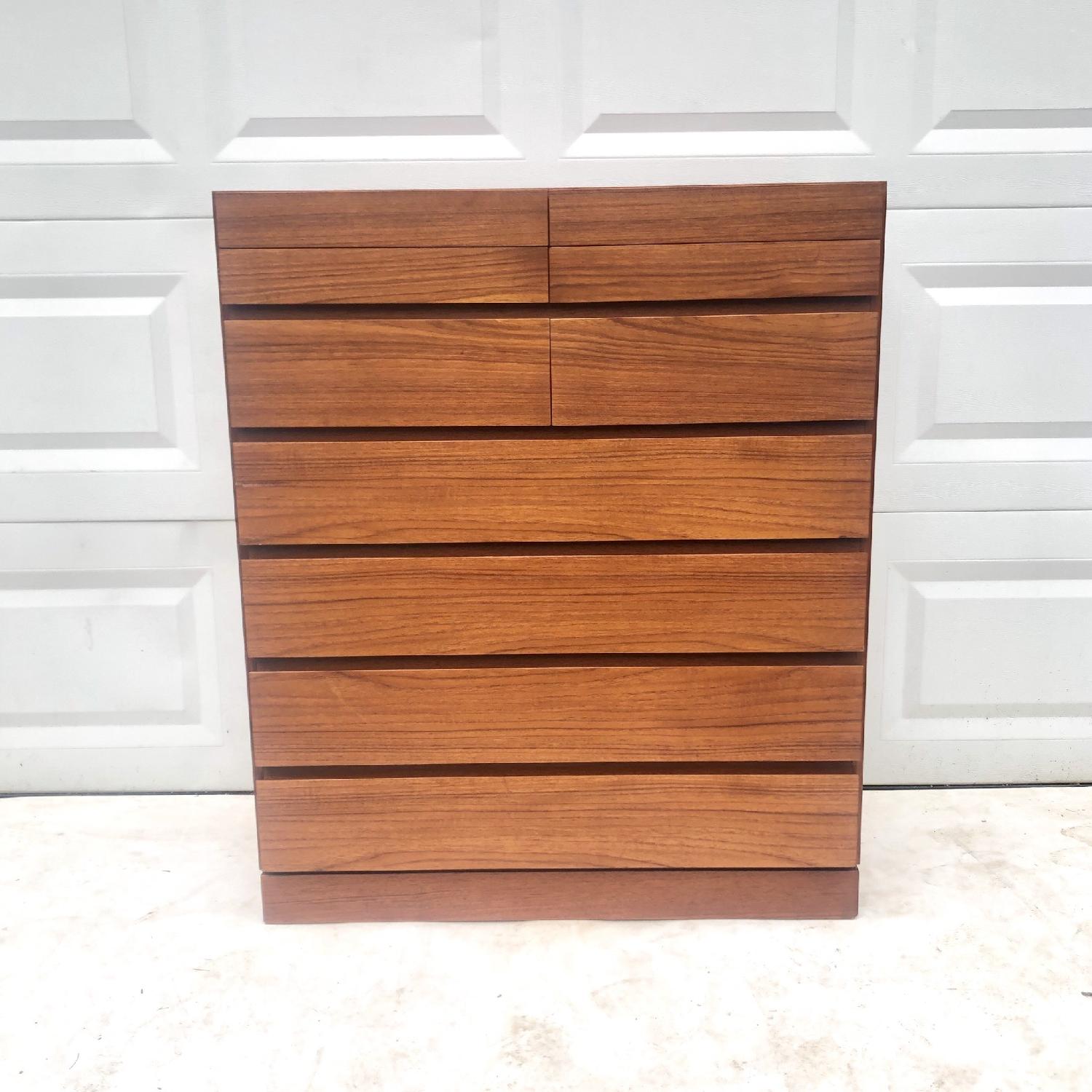 Danish Modern Teak Highboy Dresser - image-1