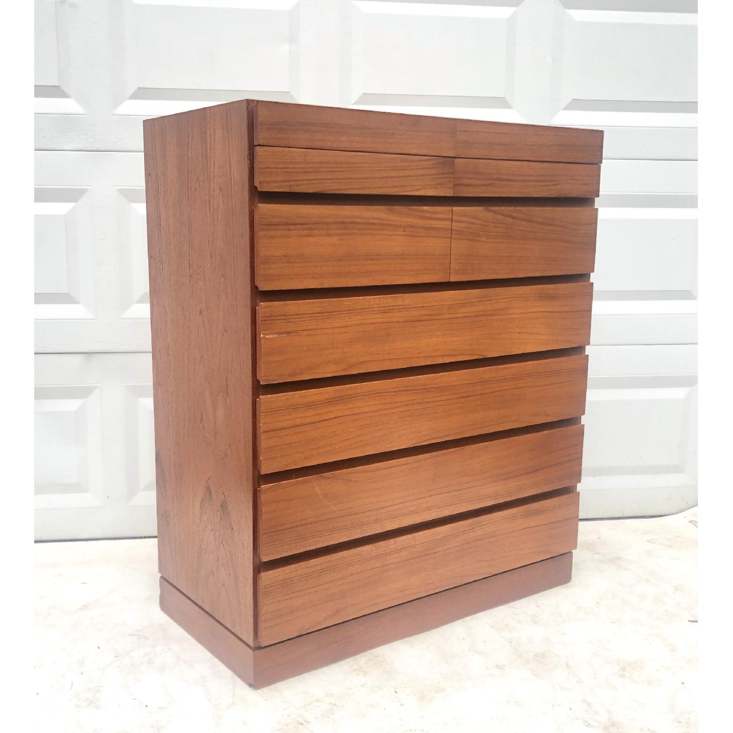 Danish Modern Teak Highboy Dresser - image-4