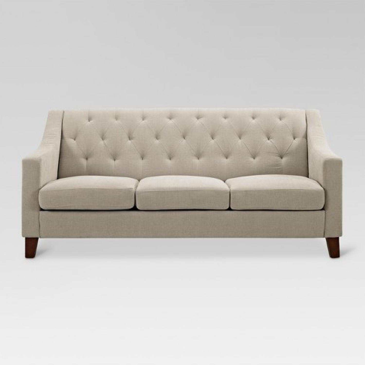 Target Threshold Tan Tufted Sofa - image-4