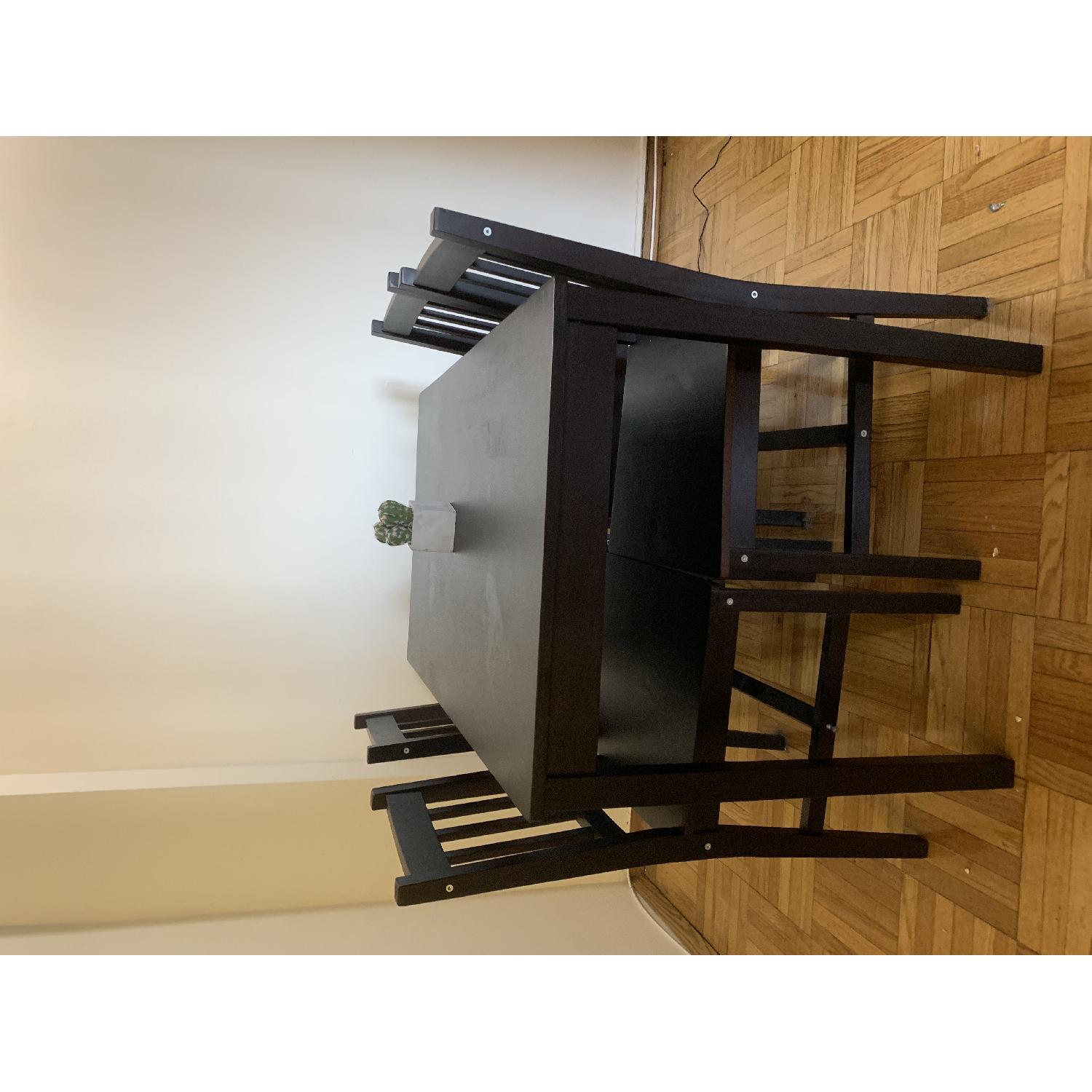 Costway 5 Piece Solid Pine Wood Dining Set - image-3