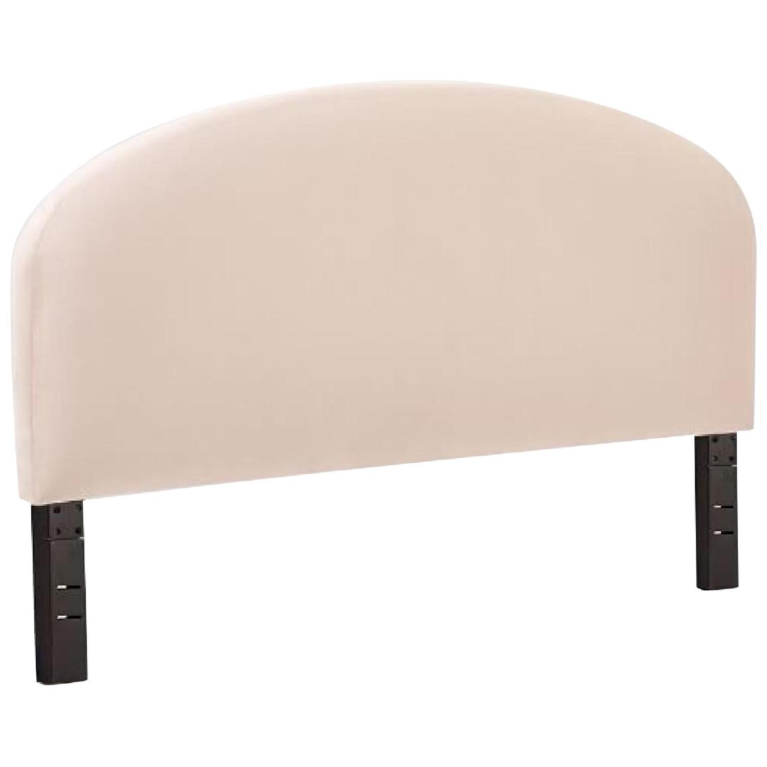 West Elm Curved Upholstered Headboard - image-0