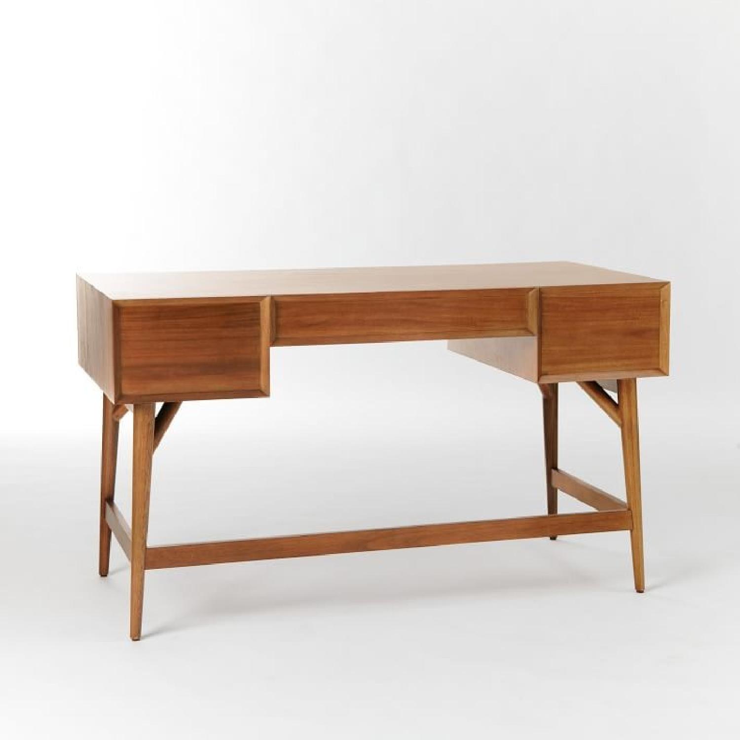 West Elm Mid Century Desk in Acorn - image-3