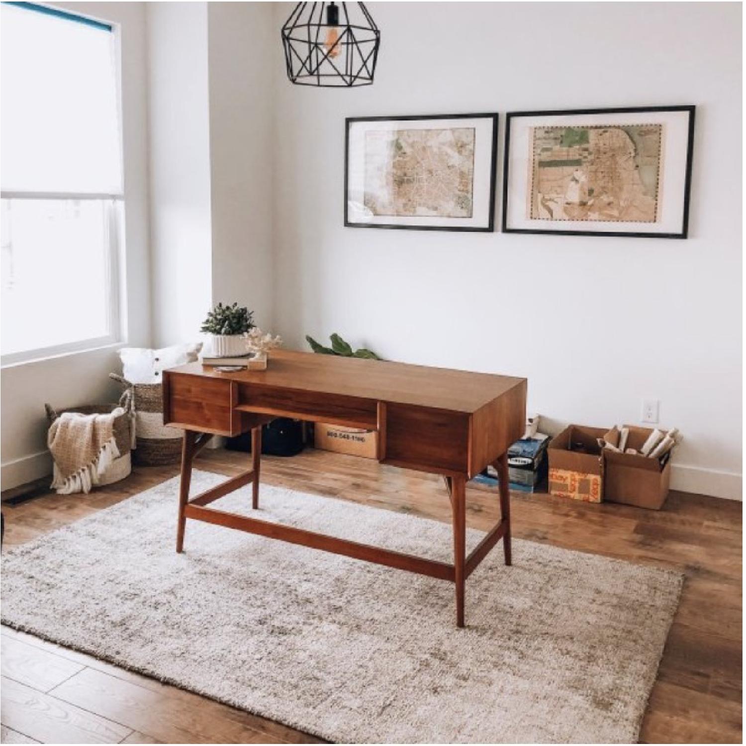 West Elm Mid Century Desk in Acorn - image-7