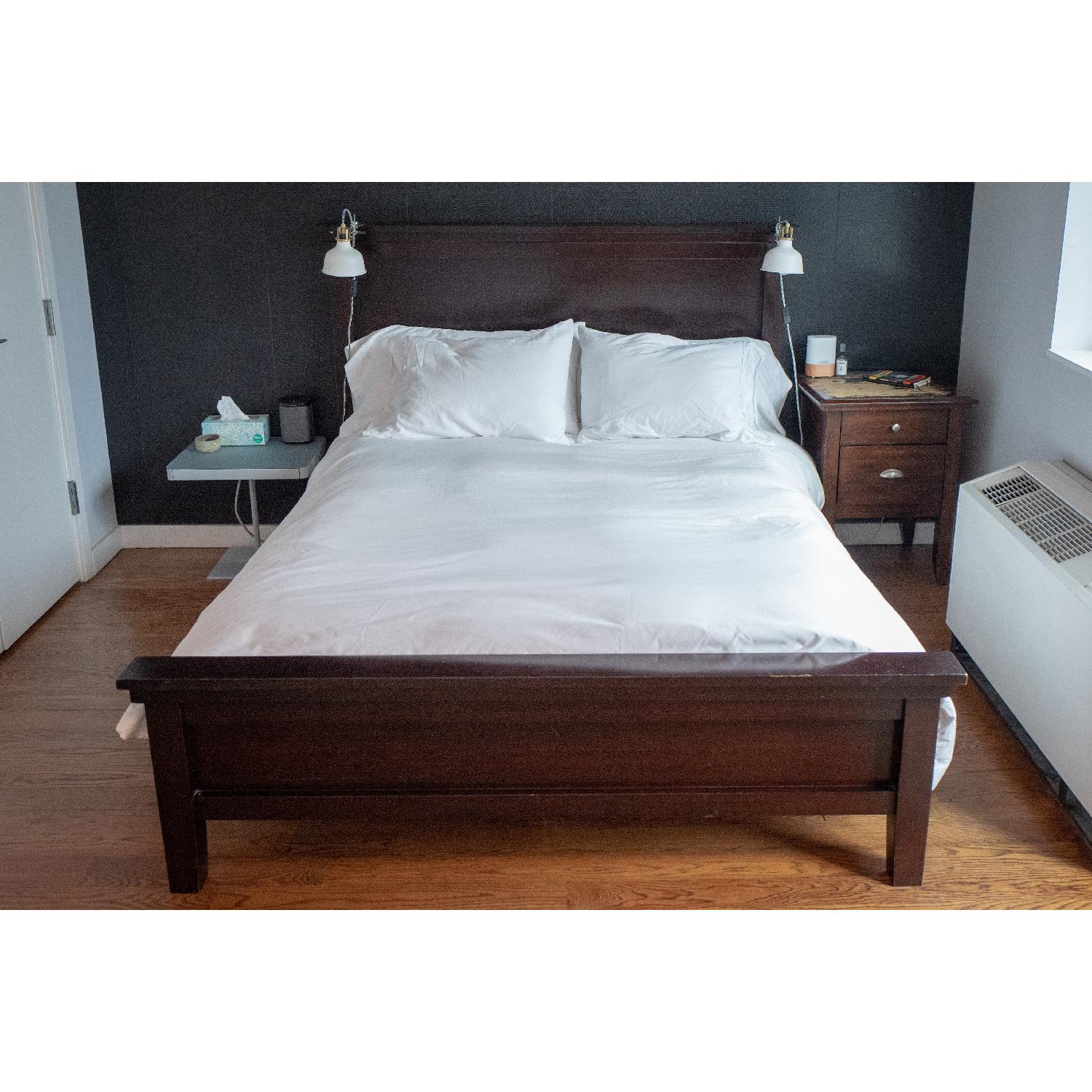 Pottery Barn Farmhouse Queen Espresso Bed - image-2