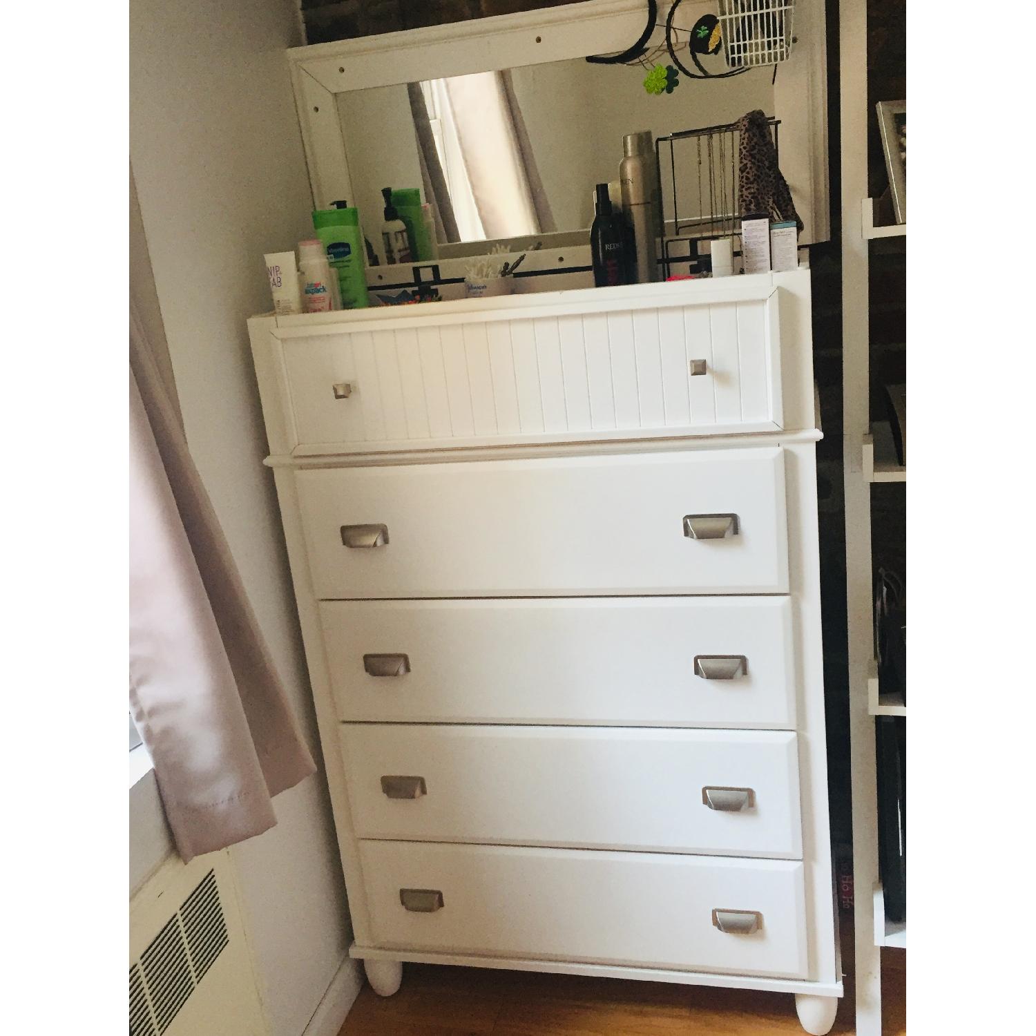 Bob's Spencer White Lift Top Dresser - image-3