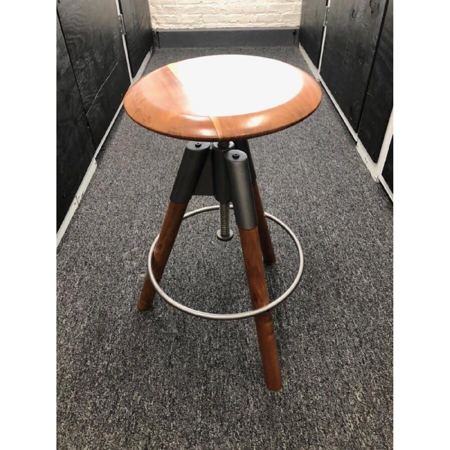 CB2 Acacia Bar Stools - image-1