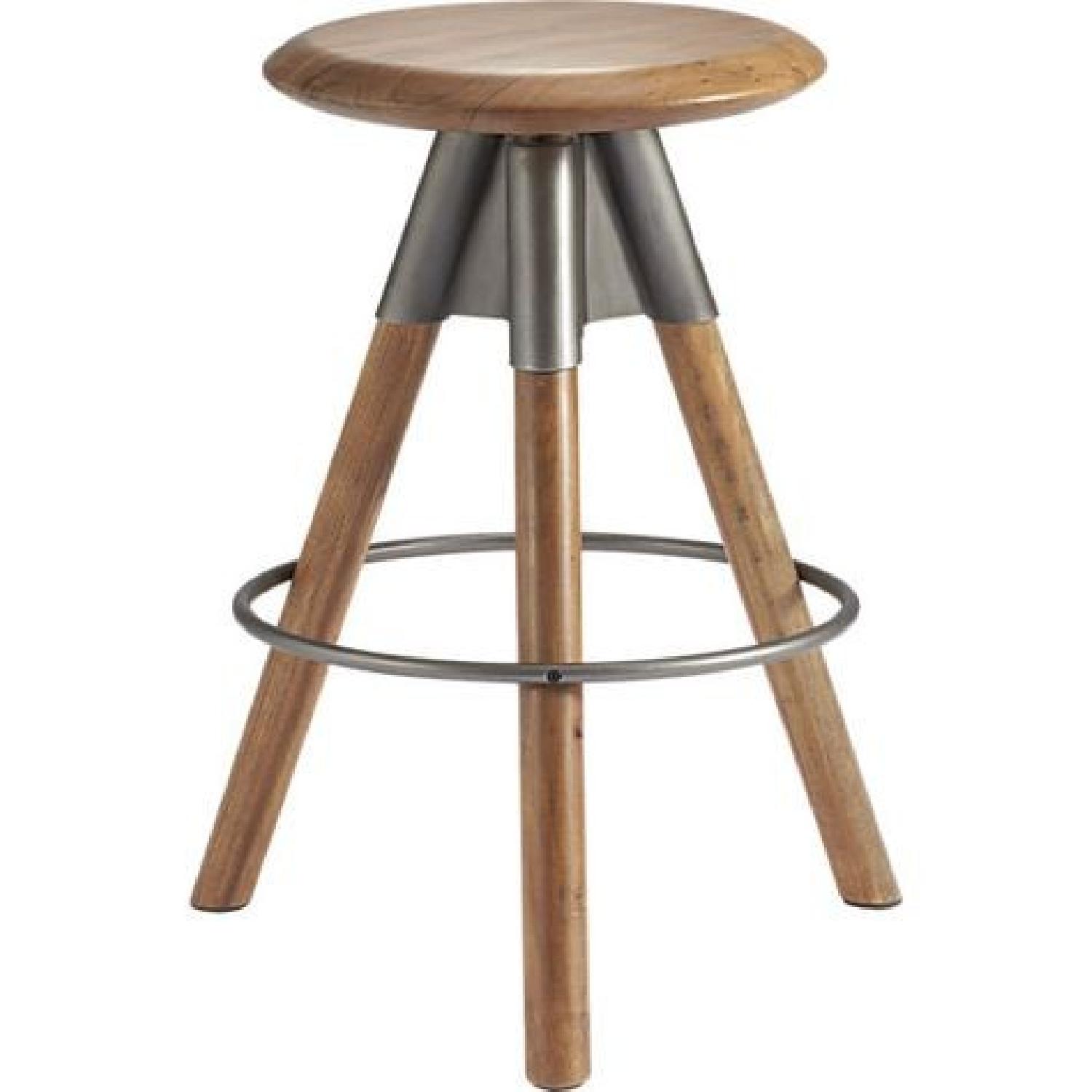 CB2 Acacia Bar Stools - image-5