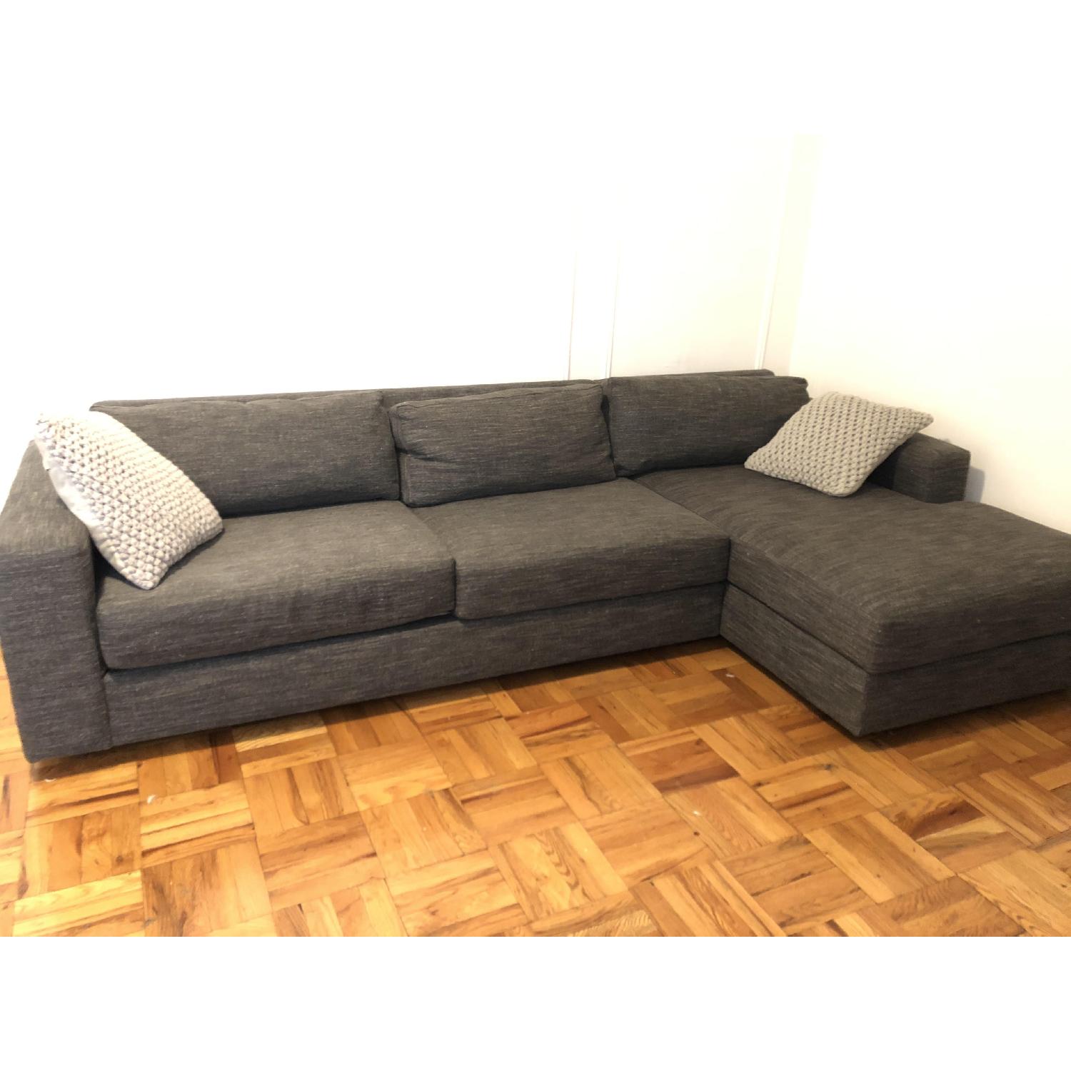 West Elm Urban Large 2-Piece Right Chaise Sectional Sofa - image-4
