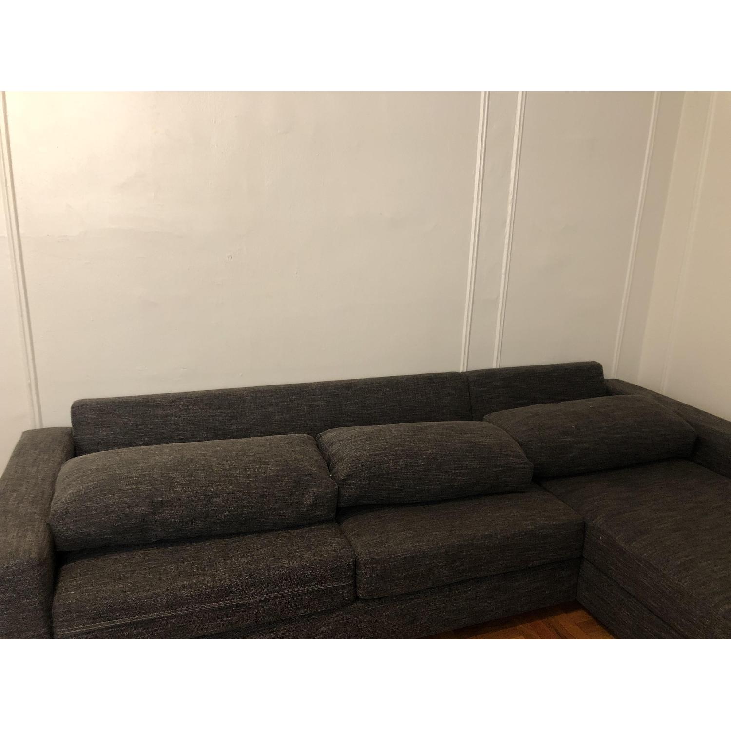 West Elm Urban Large 2-Piece Right Chaise Sectional Sofa - image-5