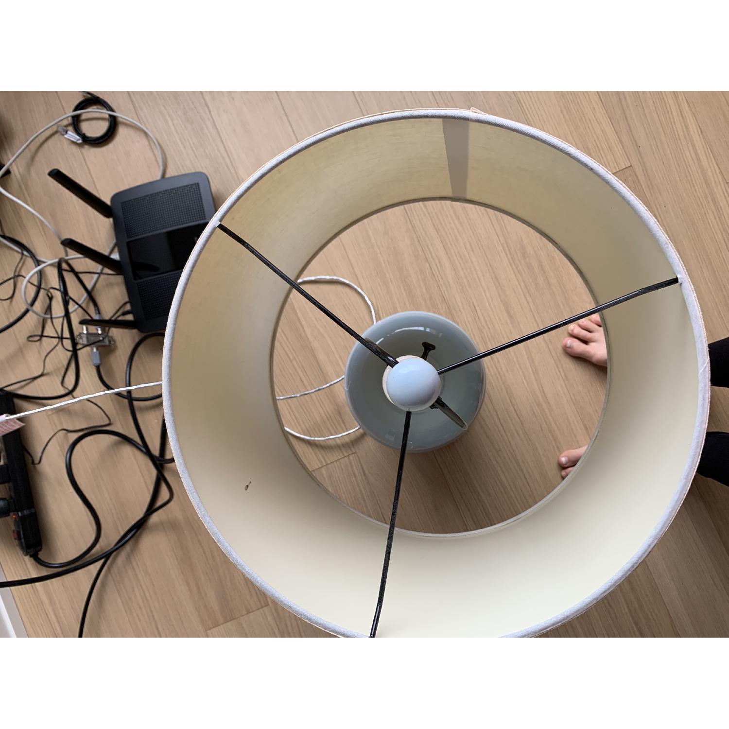 Pottery Barn Blue Ceramic Table Lamp - image-3