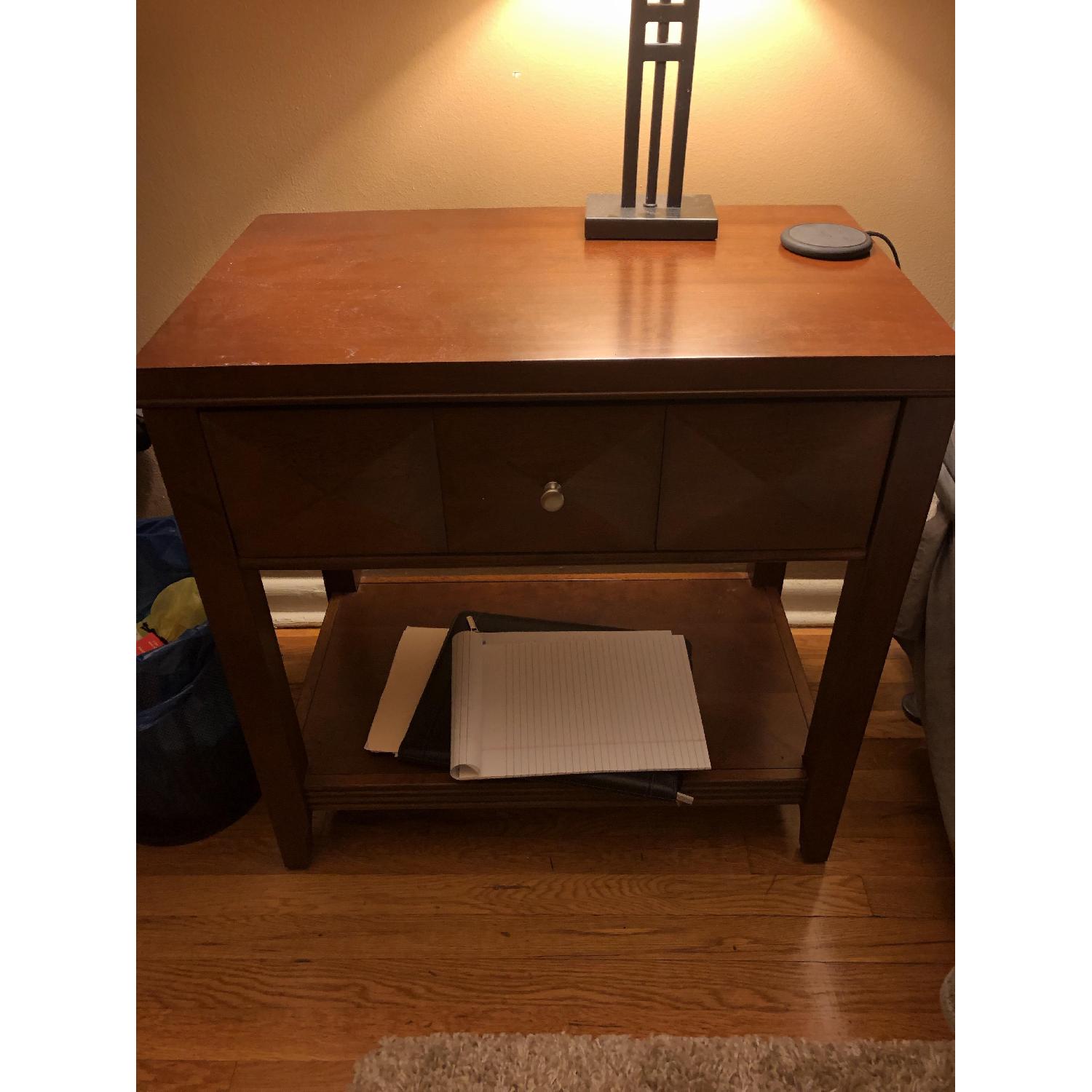 Raymour & Flanigan Shadow Dresser w/ Mirror - image-1