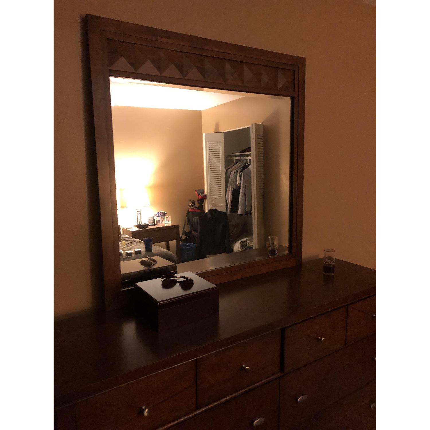 Raymour & Flanigan Shadow Dresser w/ Mirror - image-3