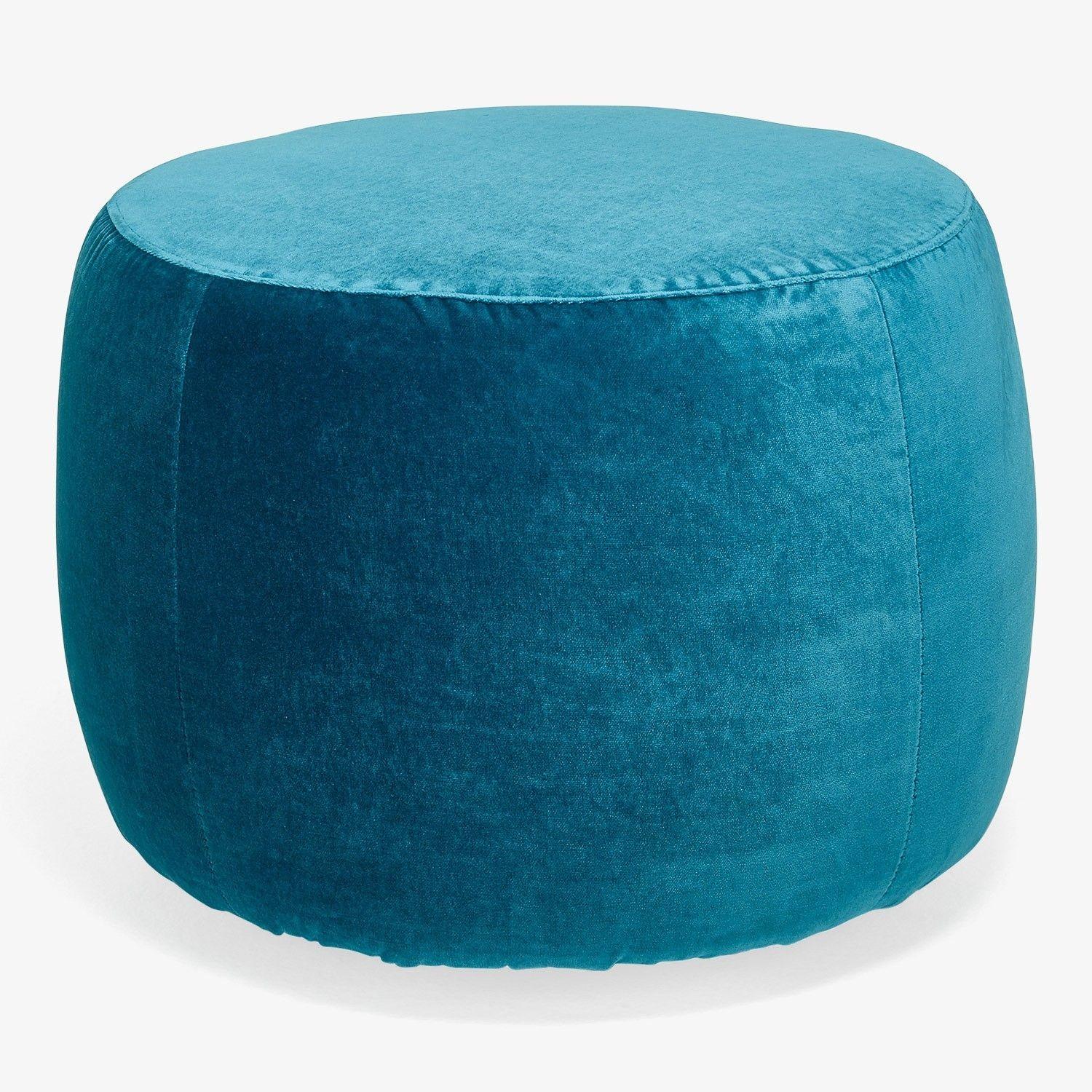 ABC Carpet and Home Velvet Rolling Ottoman - image-4