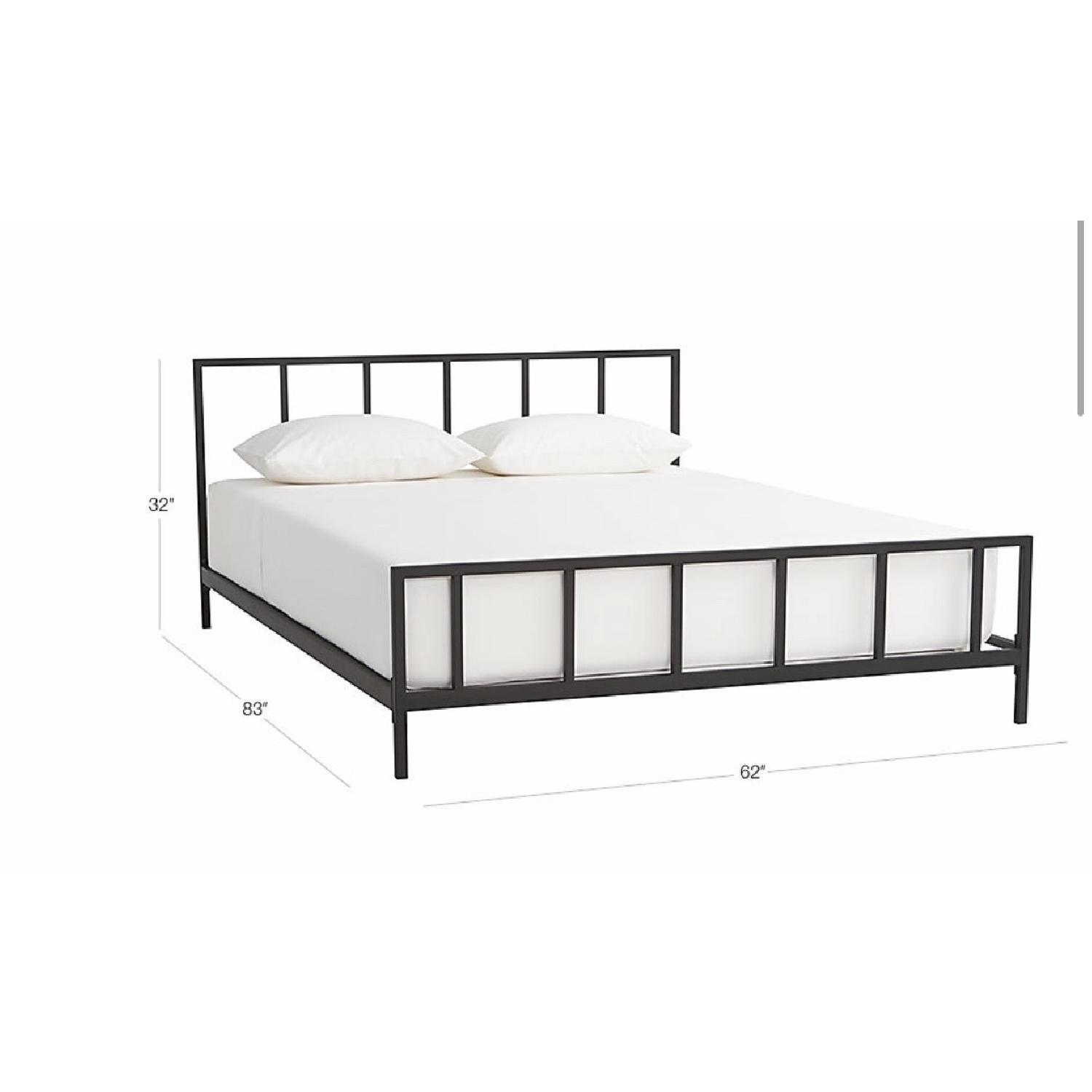 CB2 Alchemy Matte Black Queen Bed AptDeco